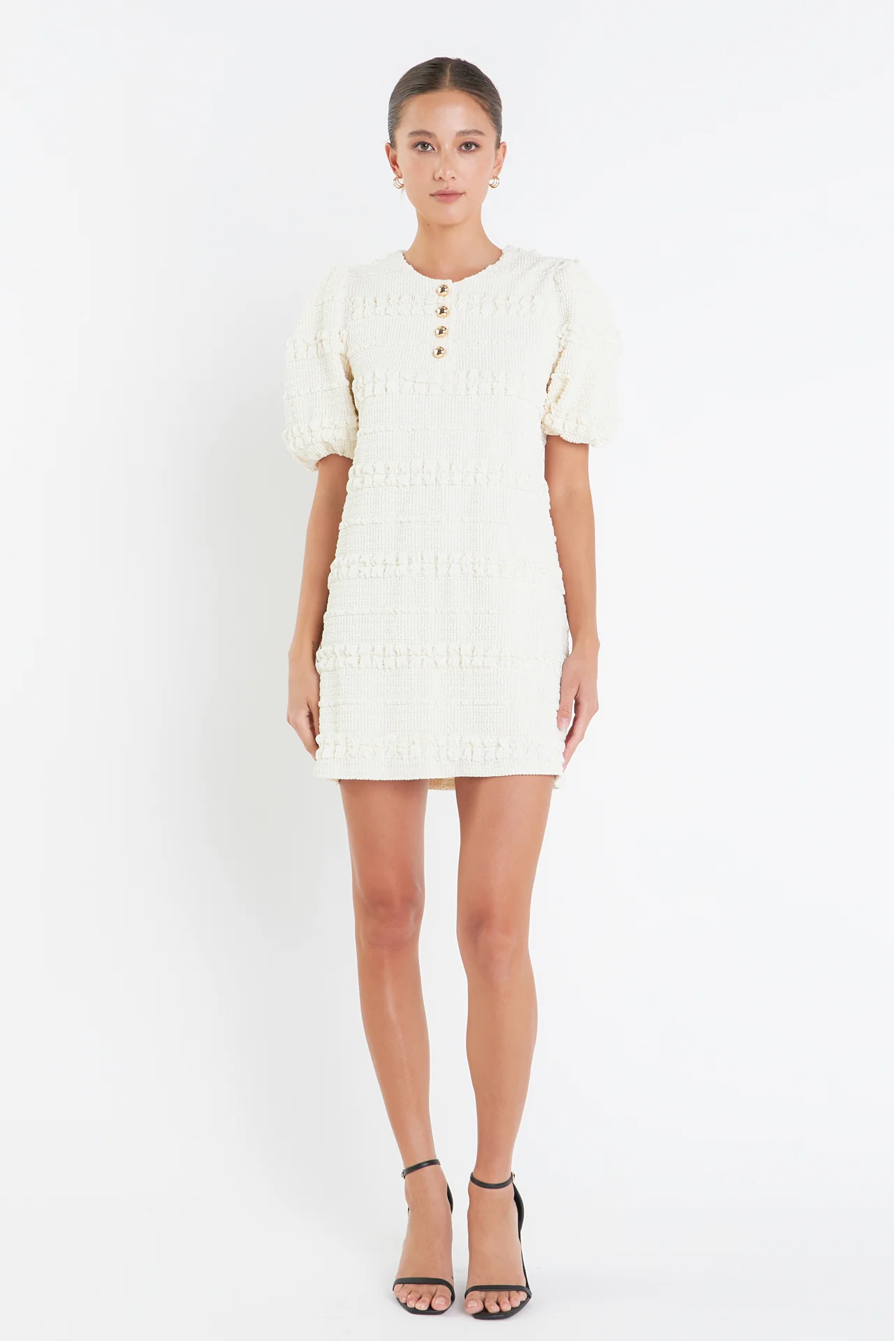 Smocked Mini Dress - Image 34