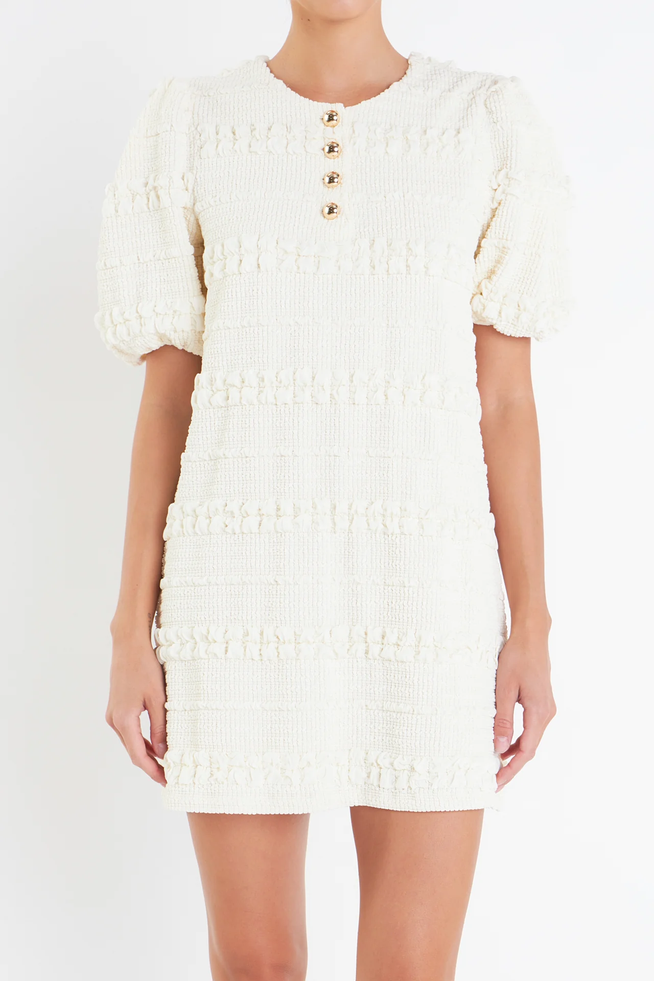 Smocked Mini Dress - Image 35