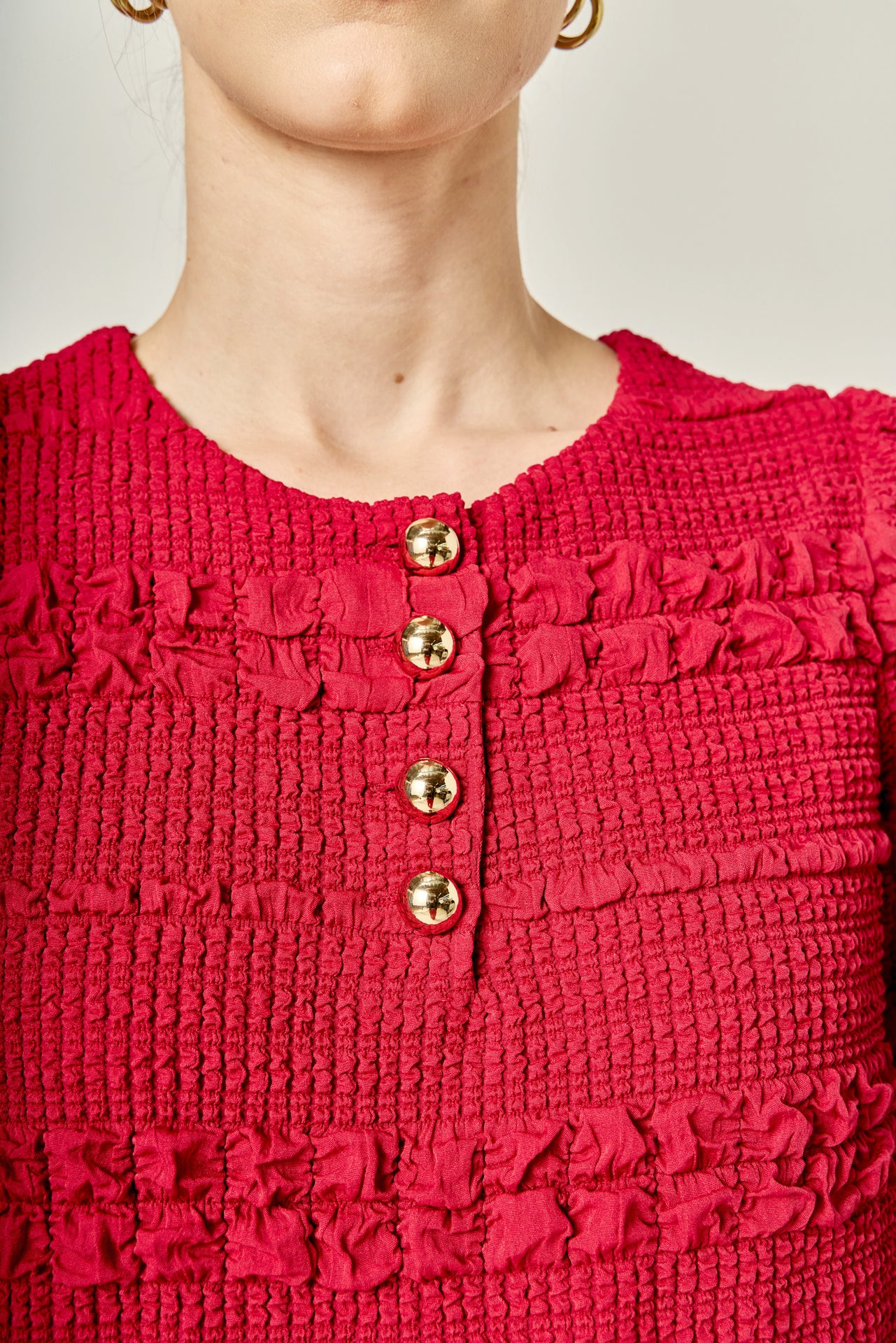 Smocked Mini Dress - Image 9