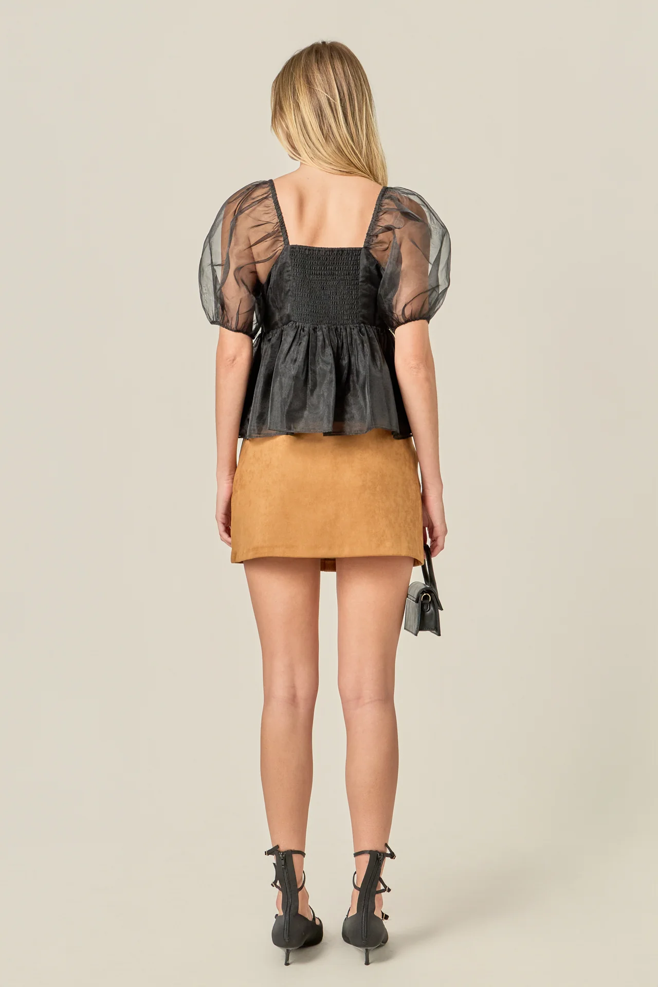 Sheer Organza Baby Doll Top - Image 4