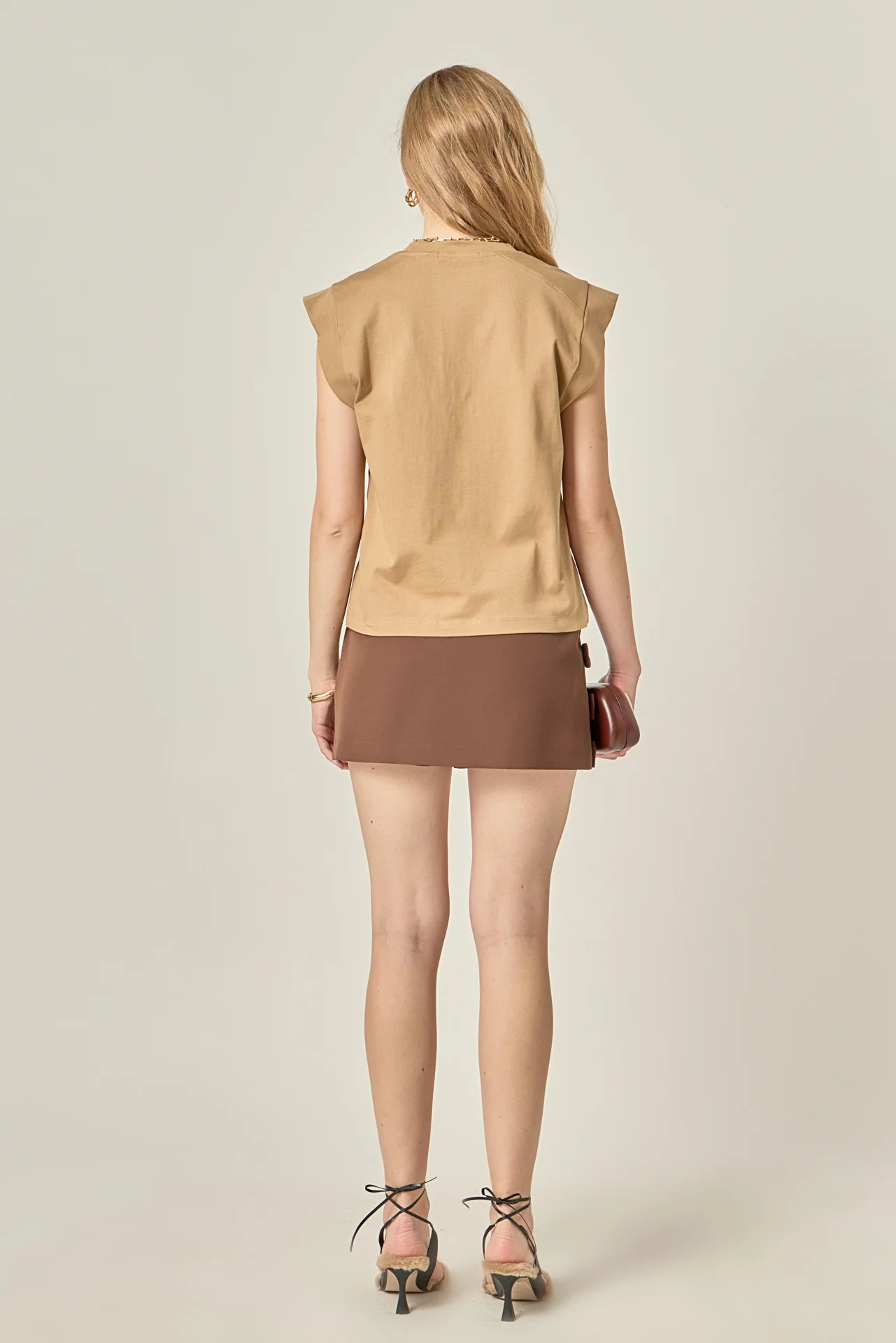 Solid Ribbed Cotton T-shirt - Image 4