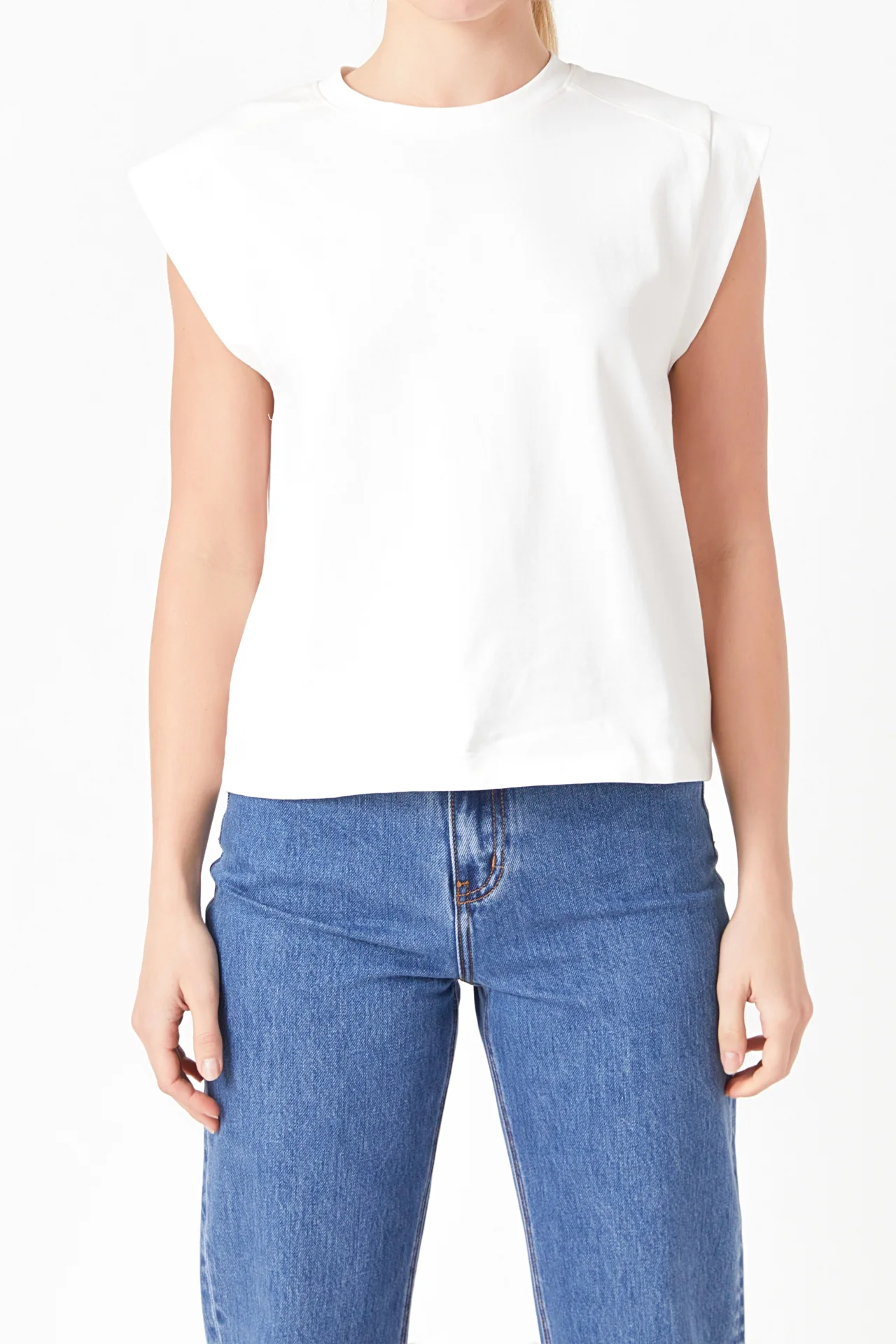 Solid Ribbed Cotton T-shirt - Image 7