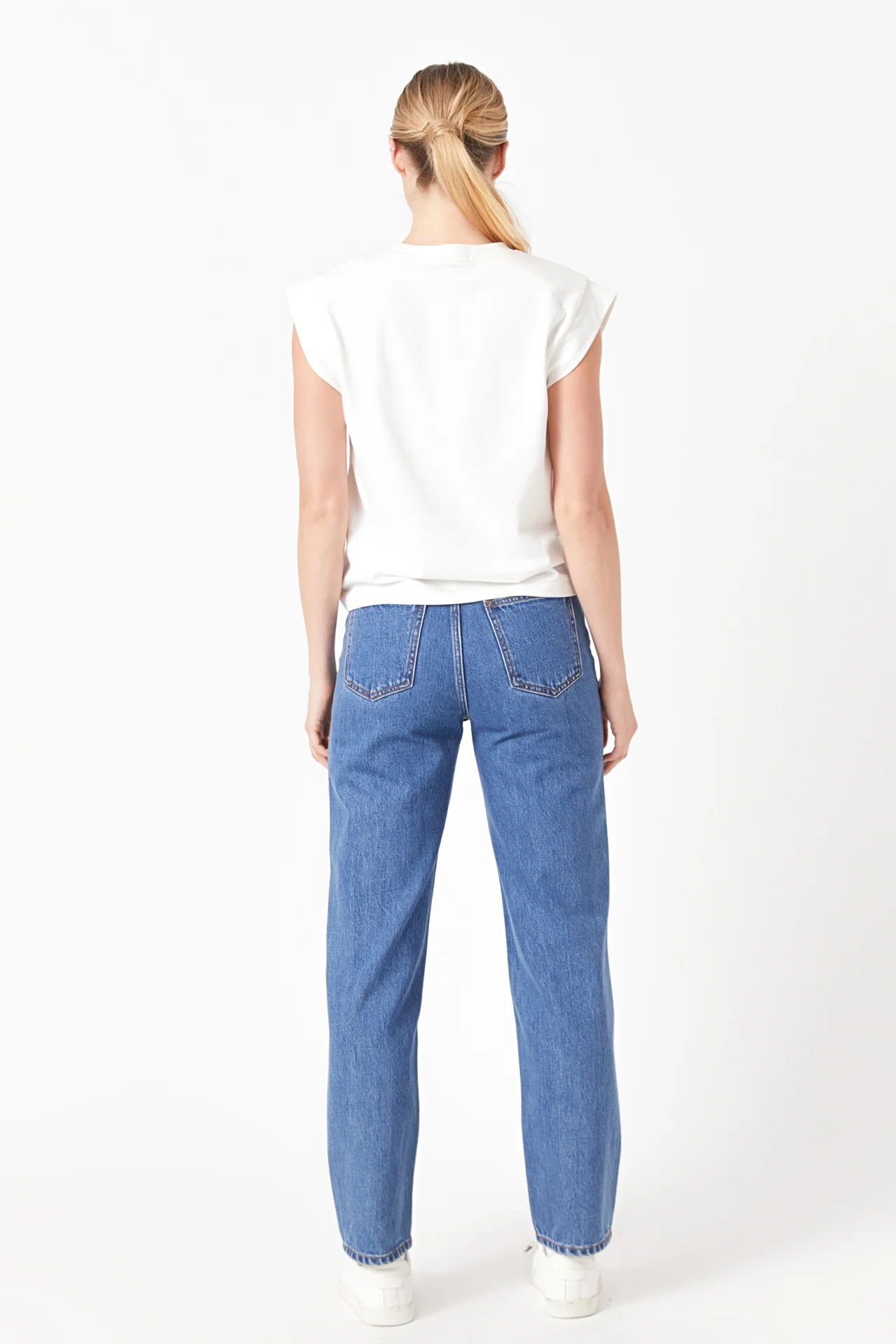 Solid Ribbed Cotton T-shirt - Image 9