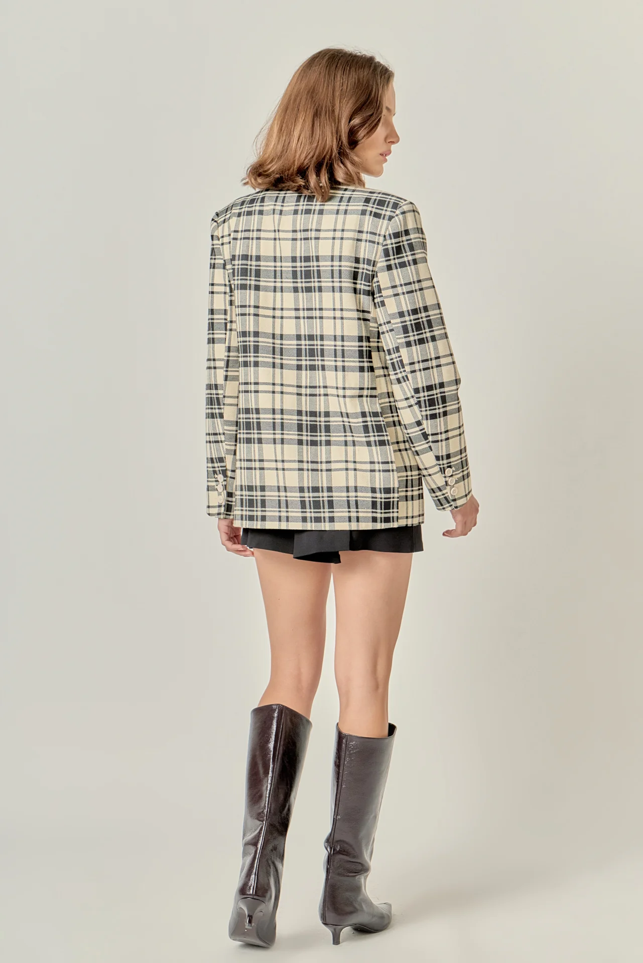 Statement Plaid Blazer - Image 4