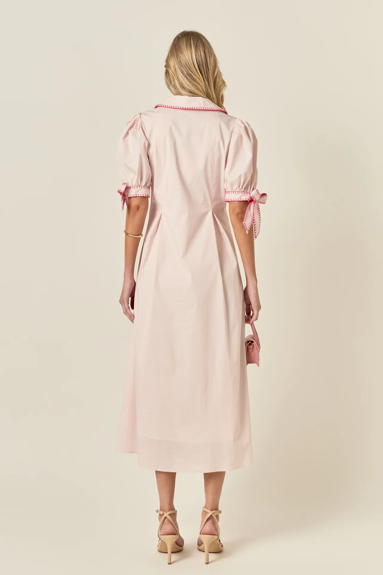 Stitch Detailed Midi Dress - Image 27
