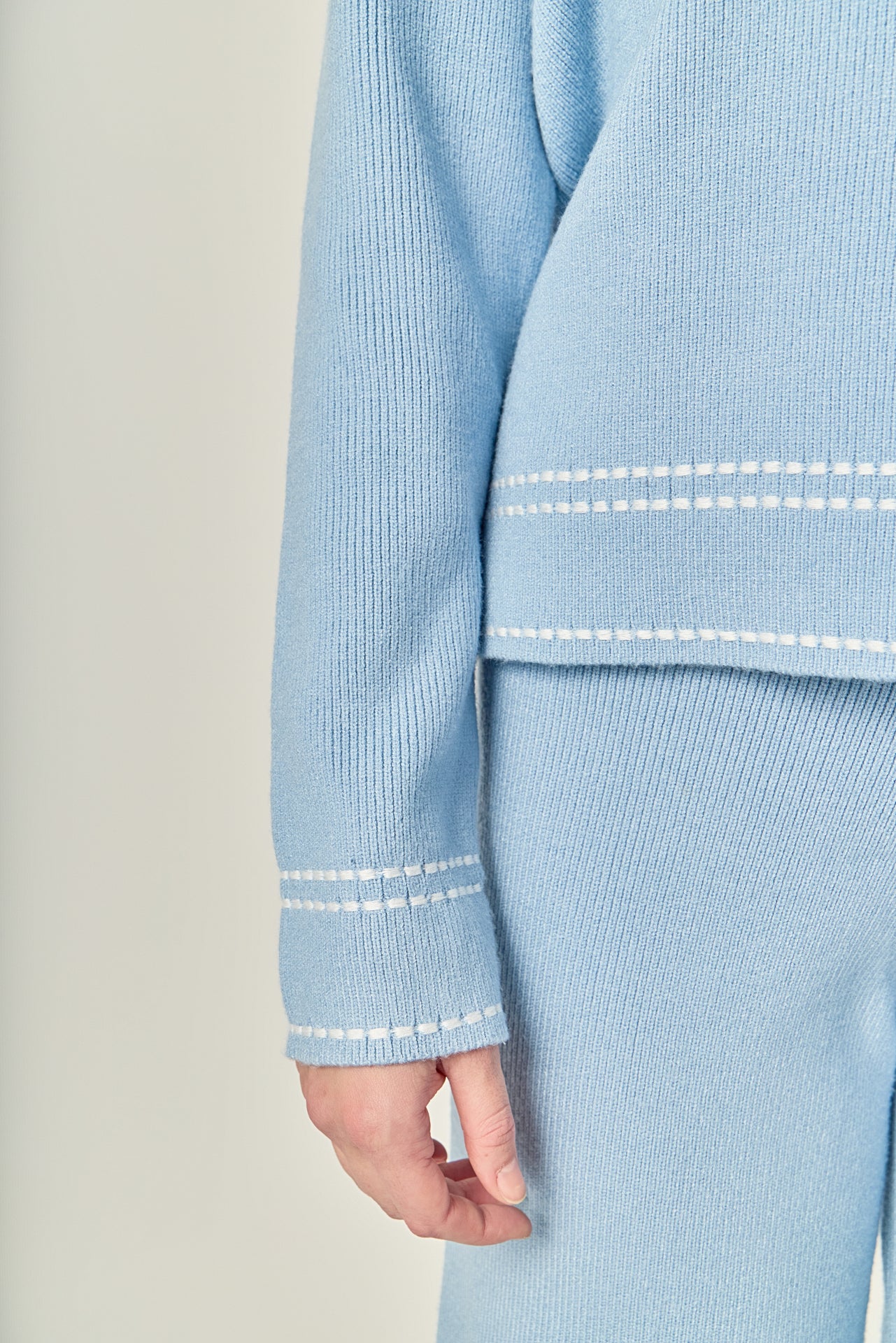 Stitch Detailed Polo Knit - Image 4