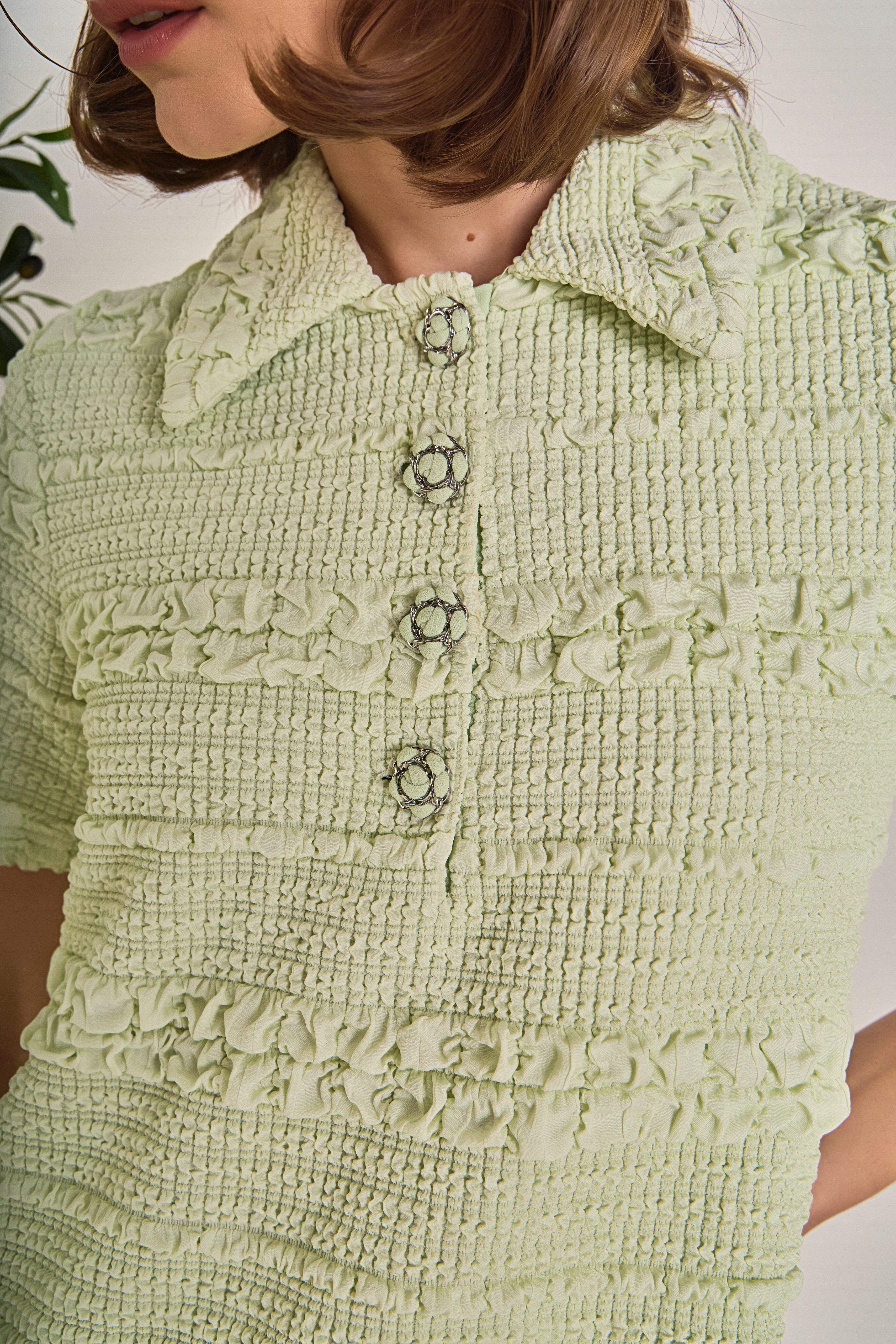 Textured Mini Dress - Image 10