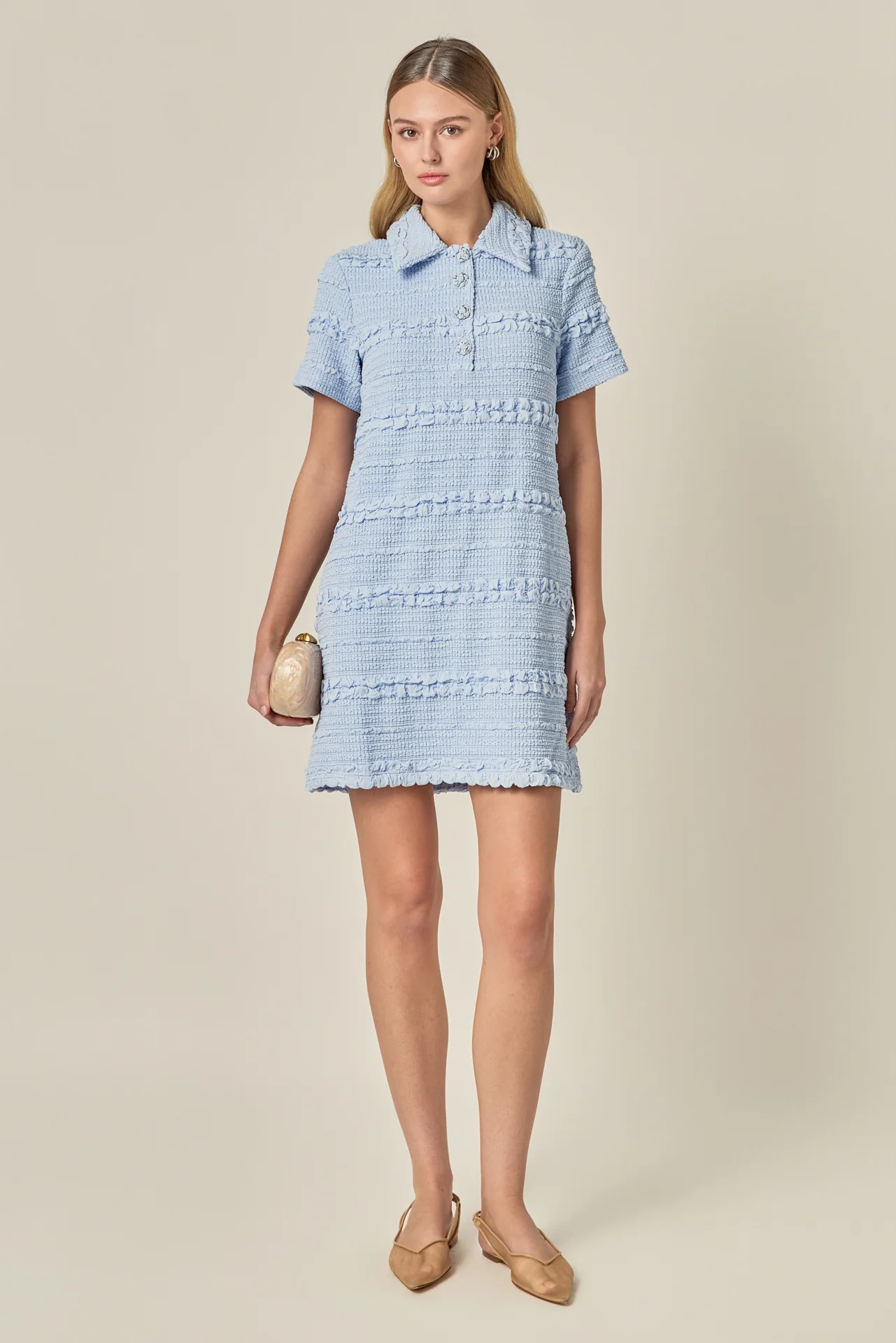 Textured Mini Dress - Image 17