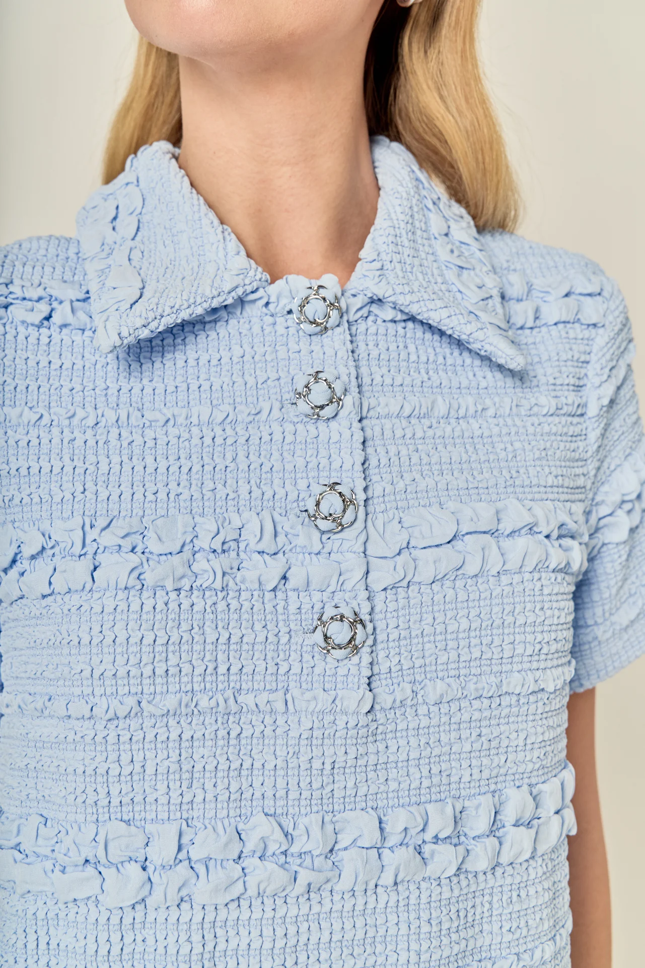 Textured Mini Dress - Image 18