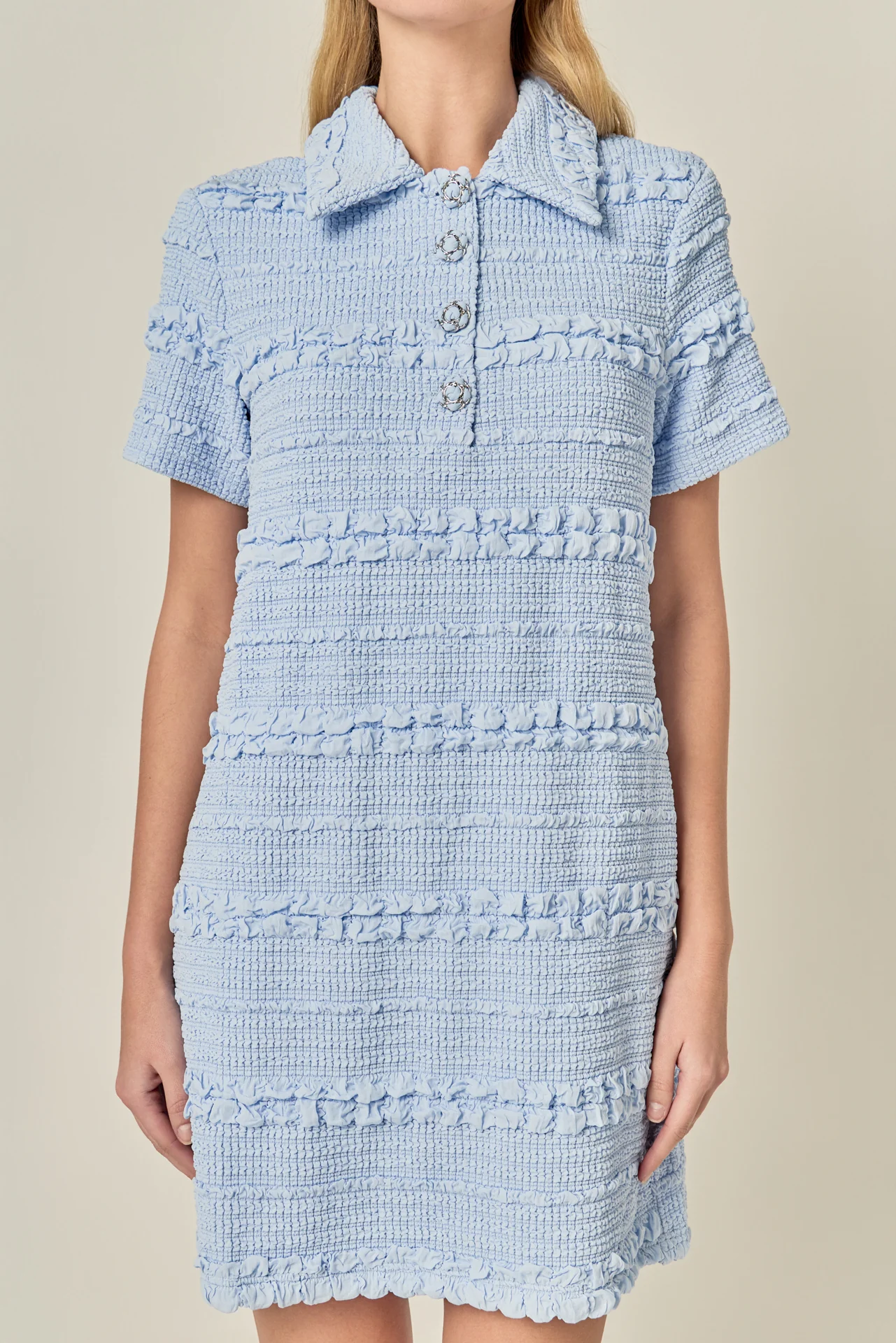 Textured Mini Dress - Image 19