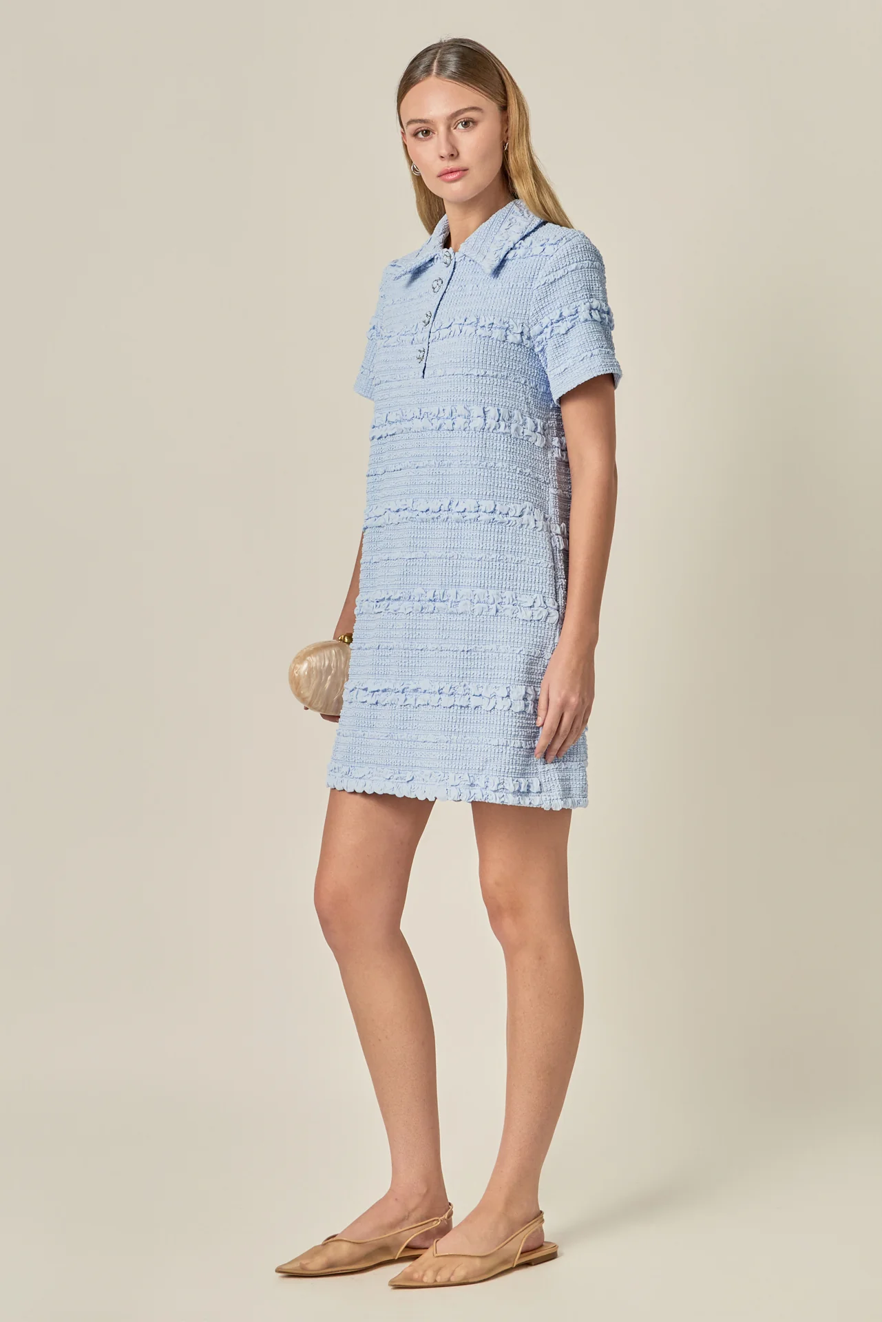 Textured Mini Dress - Image 20
