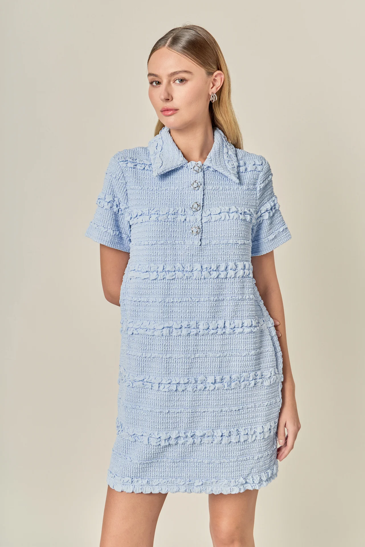 Textured Mini Dress - Image 21