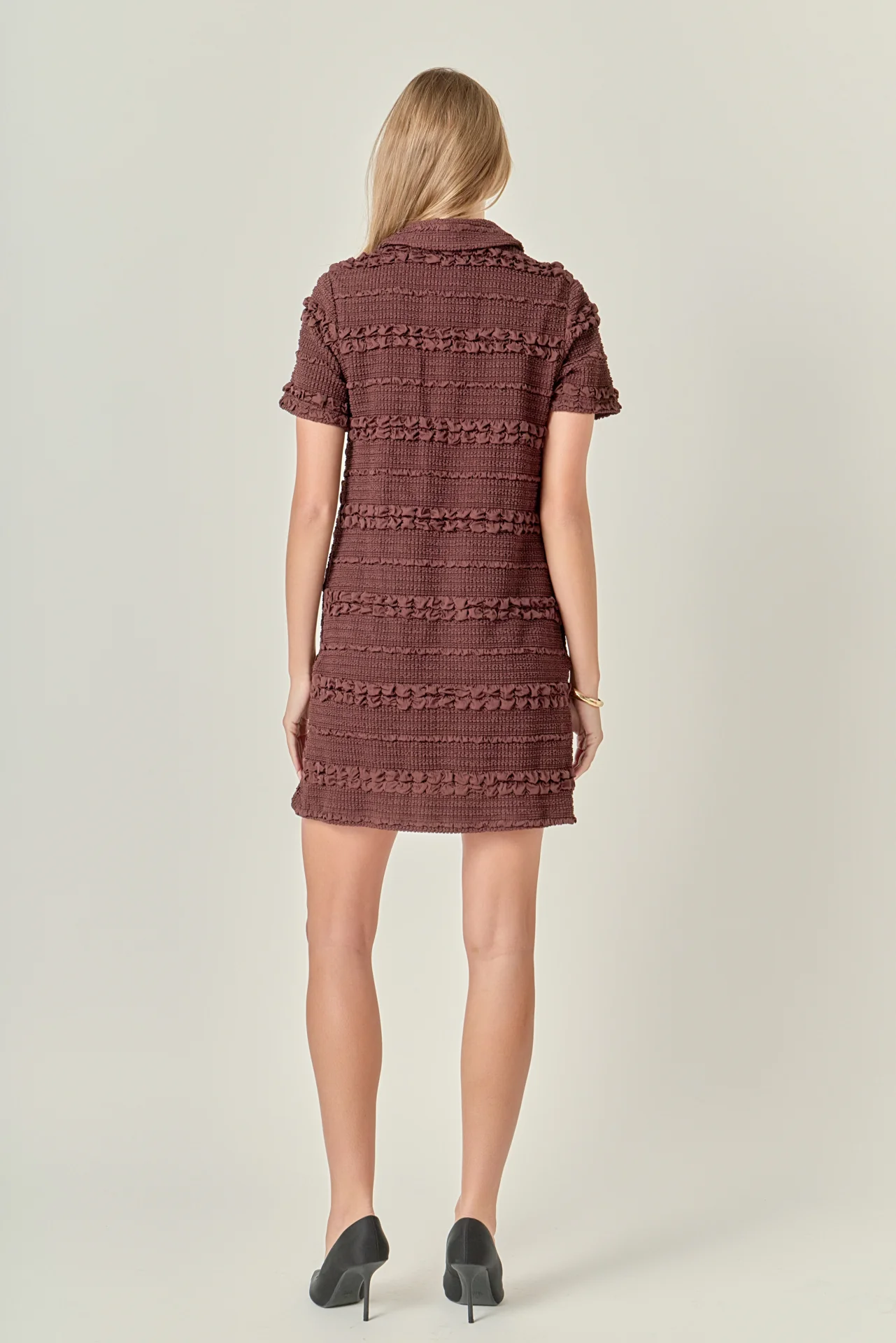 Textured Mini Dress - Image 27