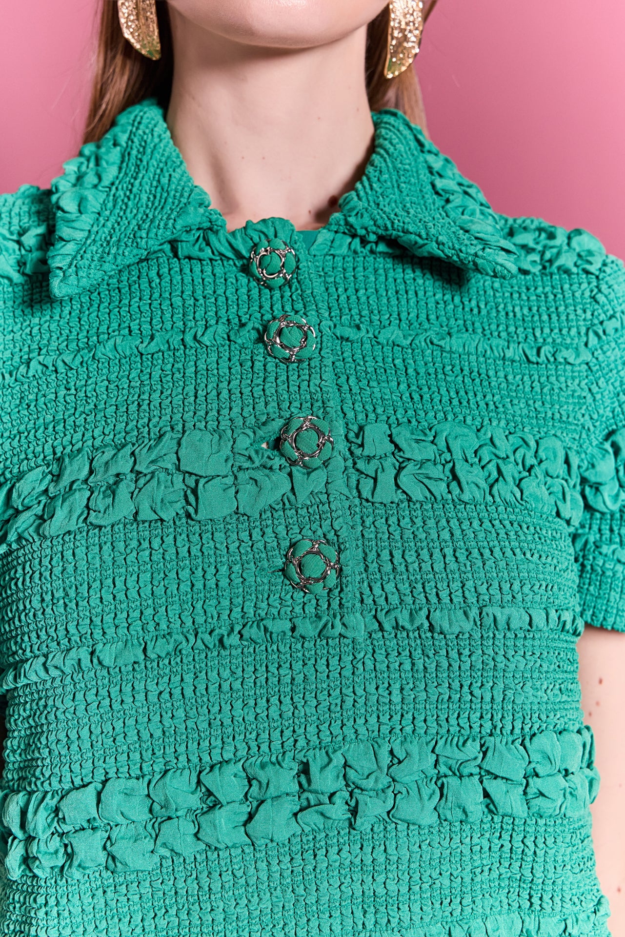Textured Mini Dress - Image 3