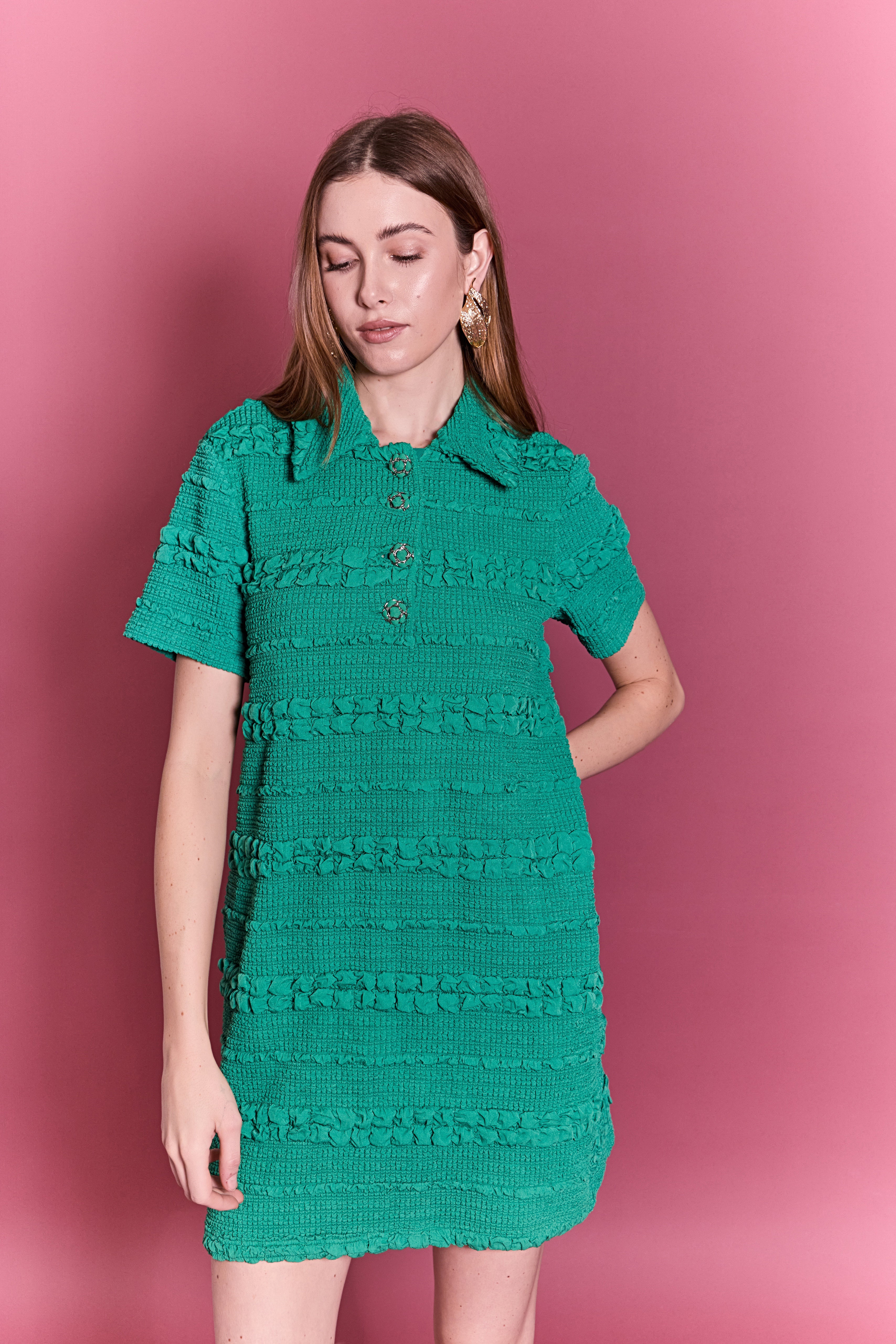 Textured Mini Dress - Image 6