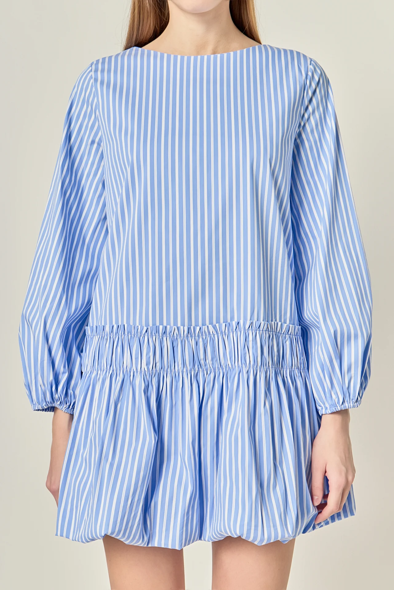 Francine Striped Balloon Mini Dress - Image 2