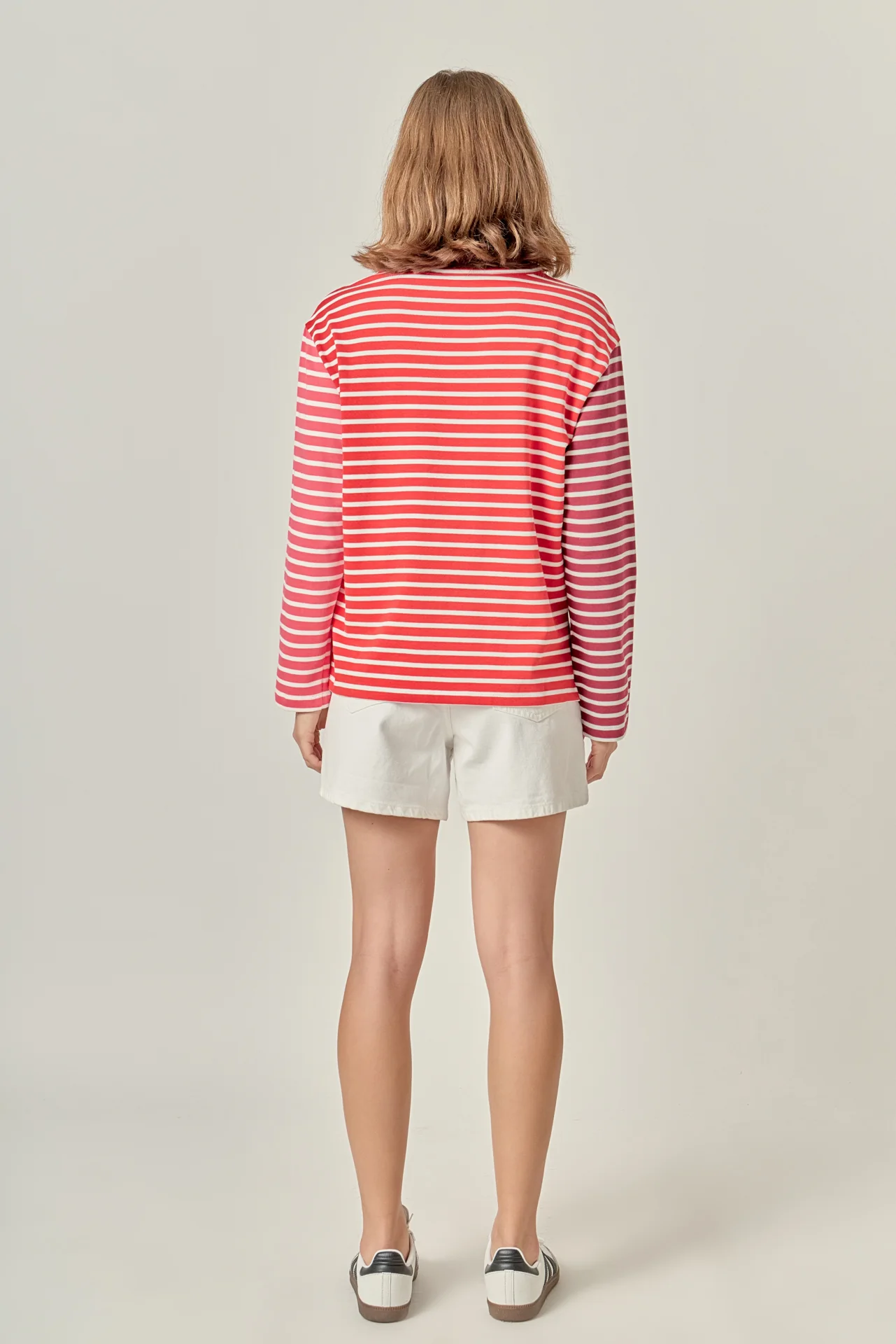 Stripe Colorblock Long Sleeve Tee - Image 10