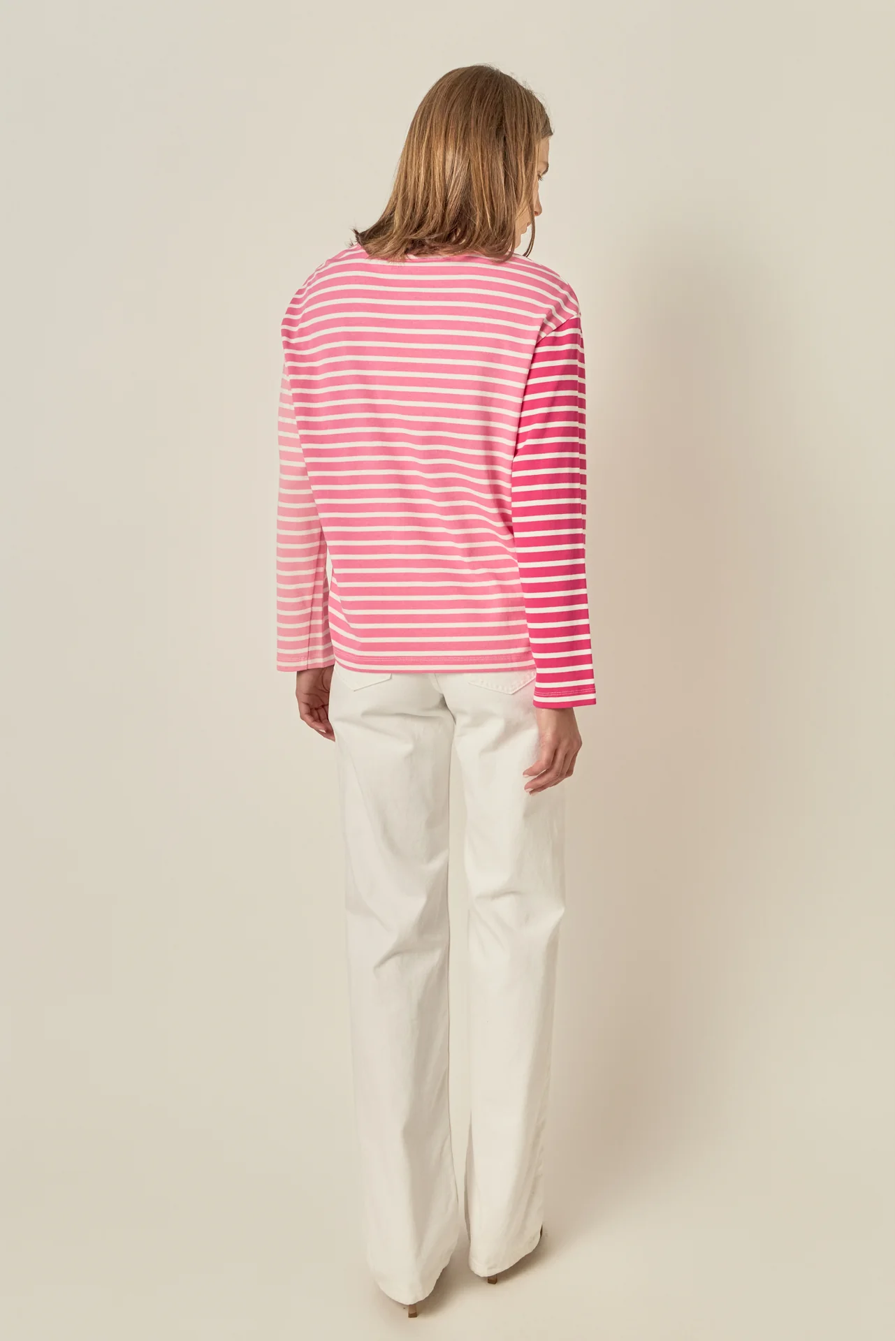 Stripe Colorblock Long Sleeve Tee - Image 4