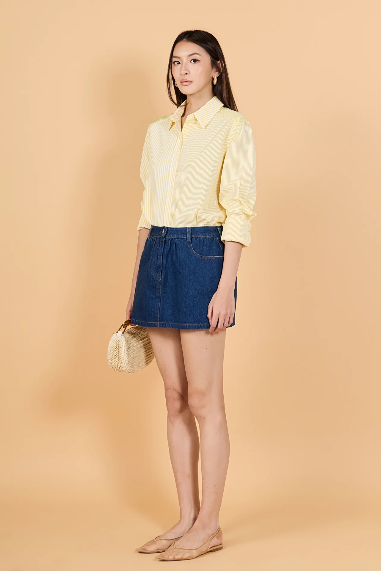 Essential Stripe Collared Shirt - Image 3