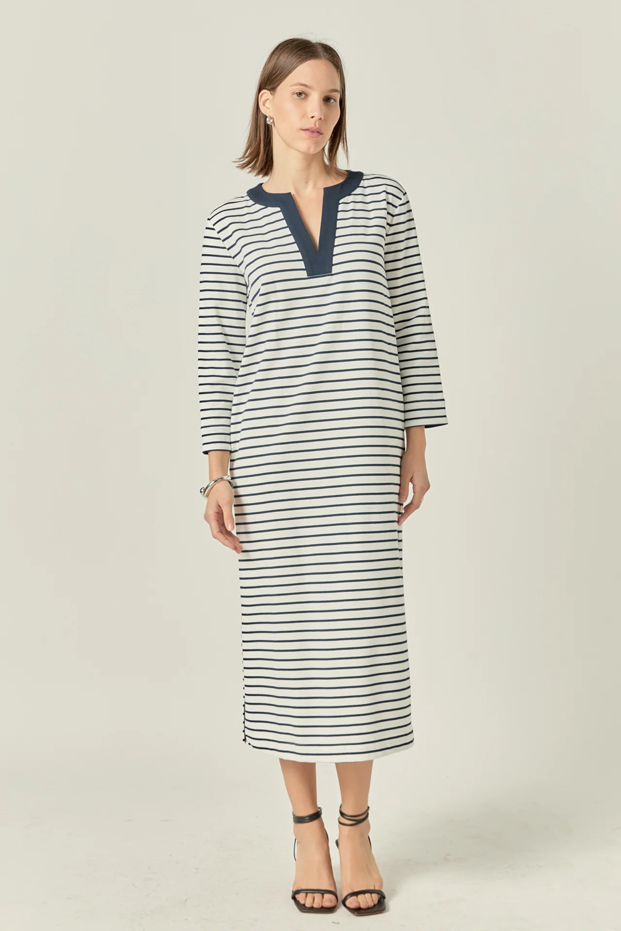 Stripe Jersey Midi Dress - Image 6