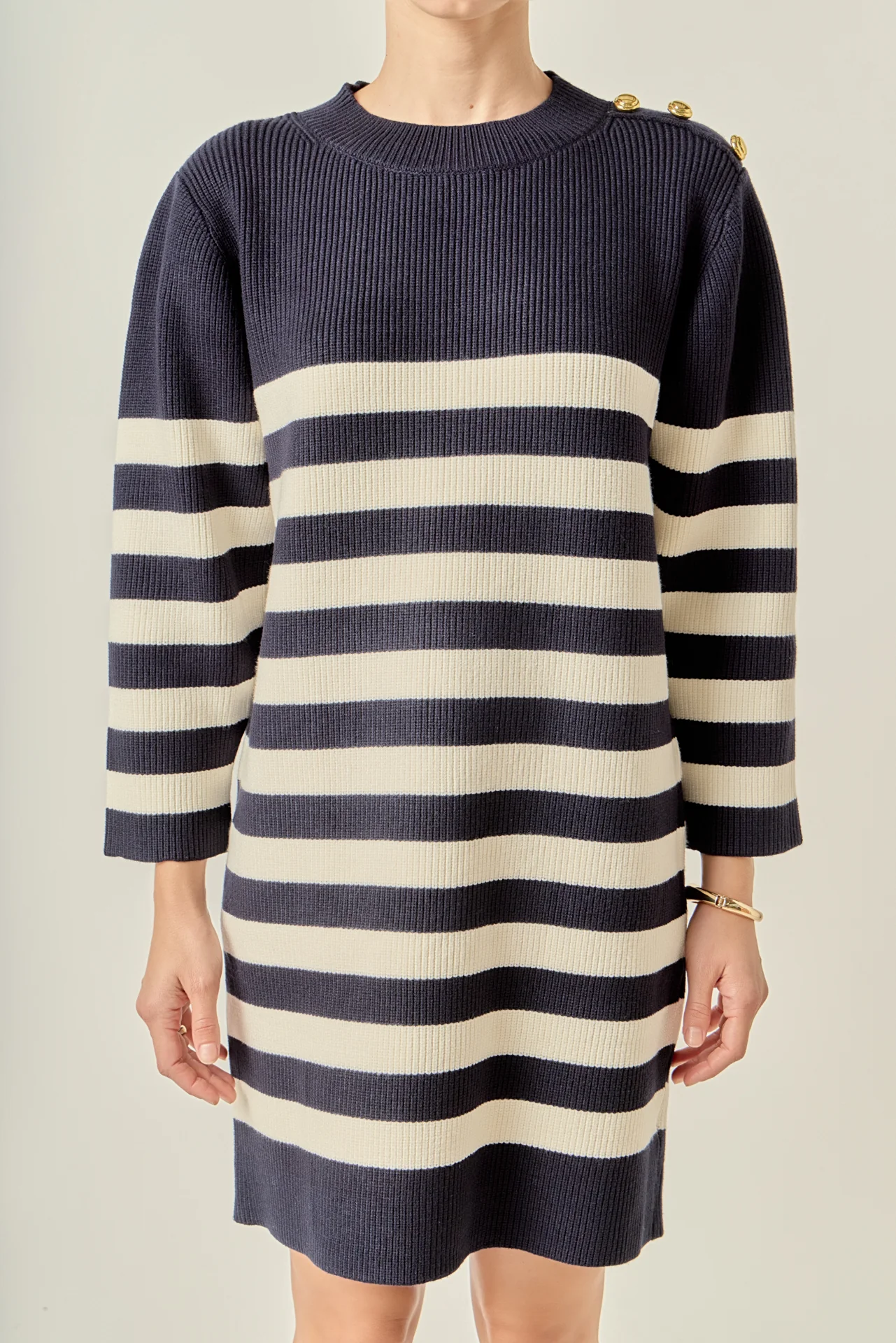 Stripe Knit Dress - Image 2