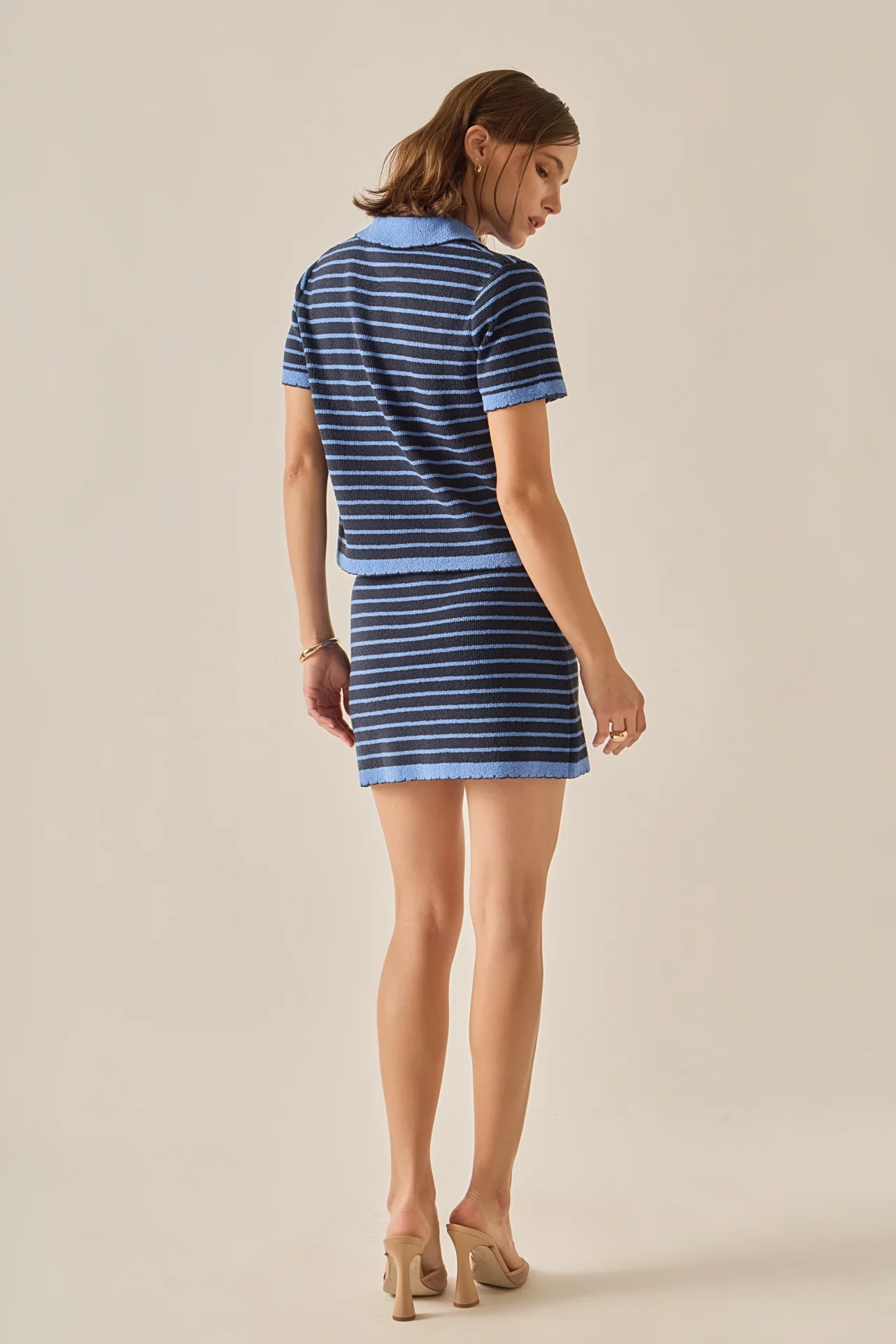 The Stripe Scallop Mini Skirt - Image 4