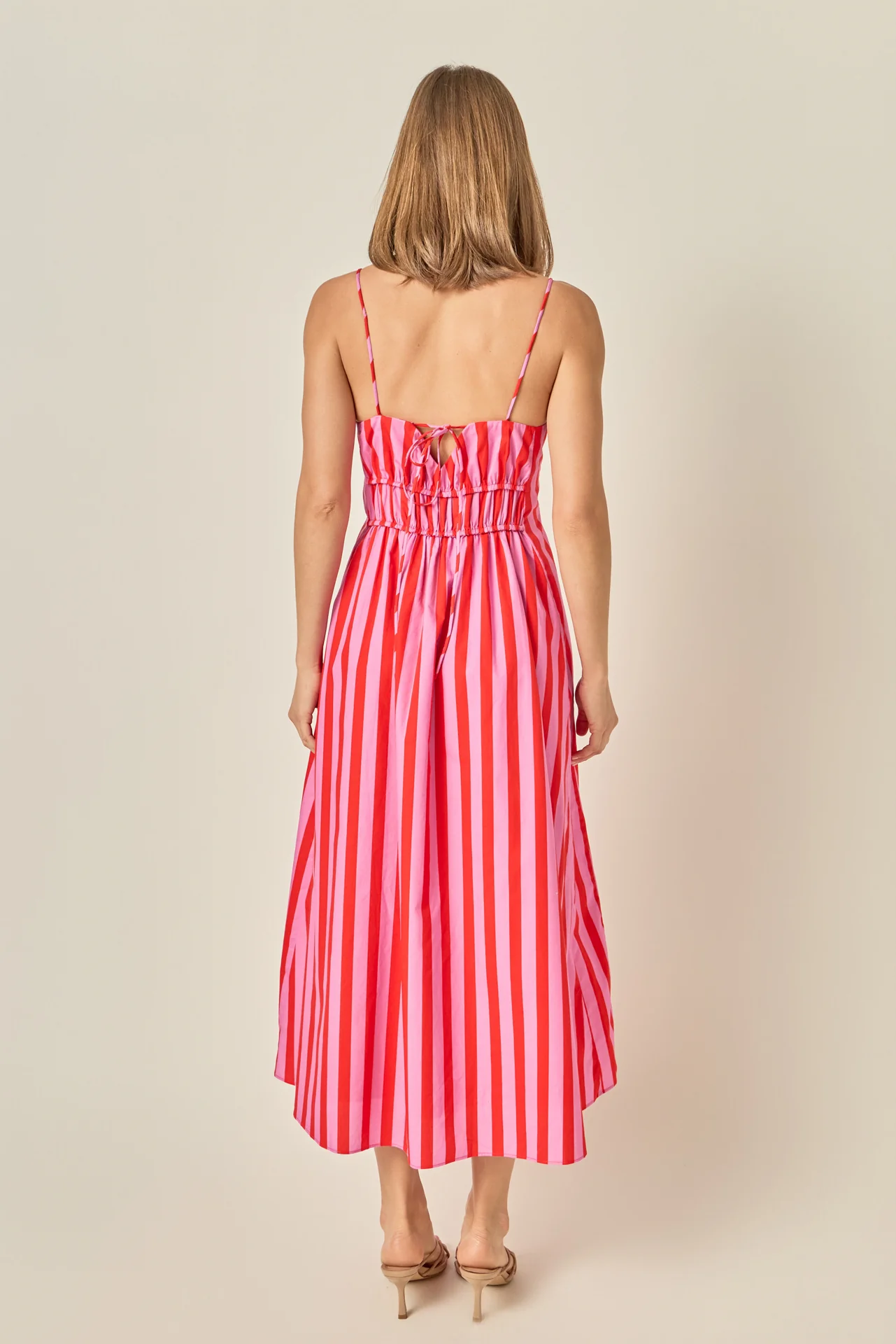Striped Smocked Waist Maxi Dress - Image 12