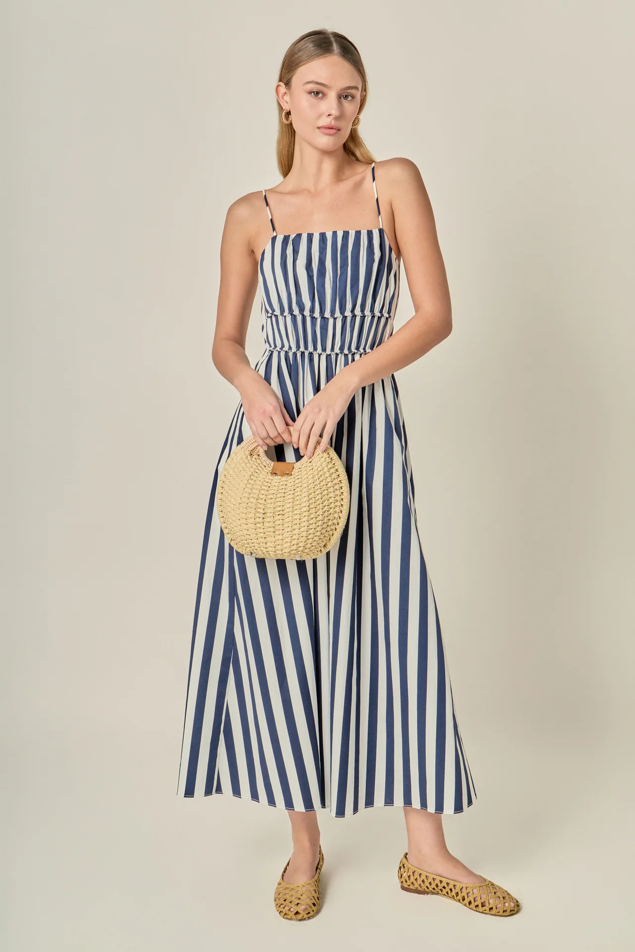 Stripe Sleeveless Maxi Dress - Image 7