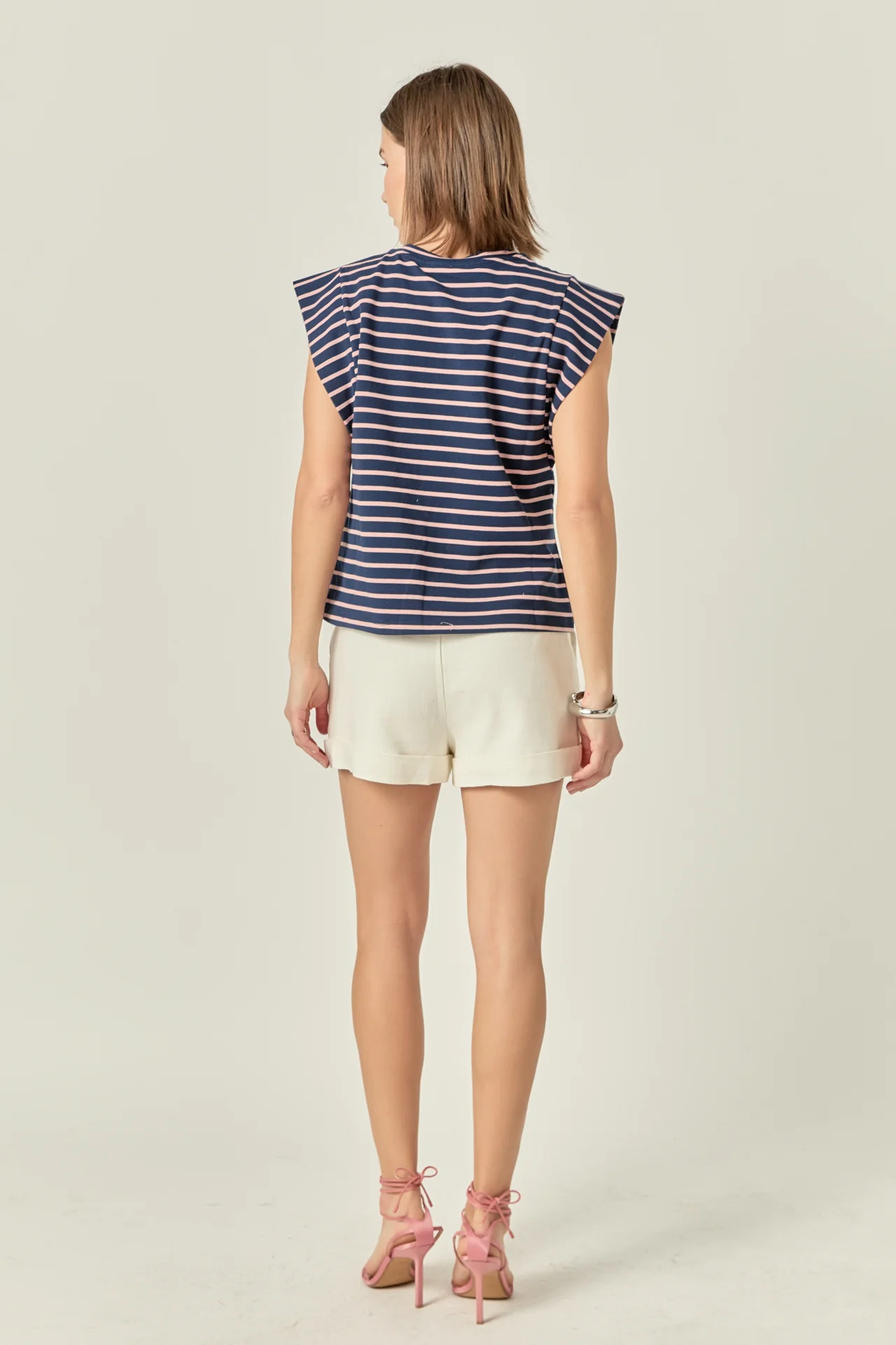 Stripe Sleeveless T-shirt - Image 14