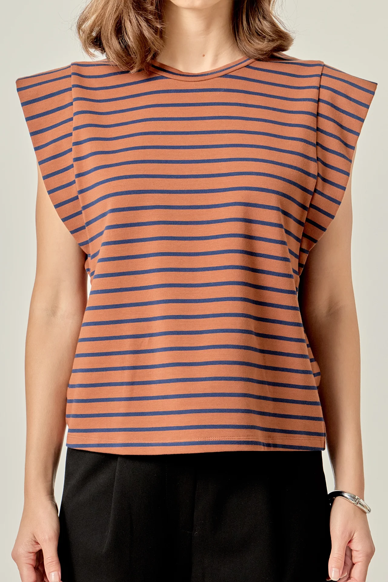 Stripe Sleeveless T-shirt - Image 2