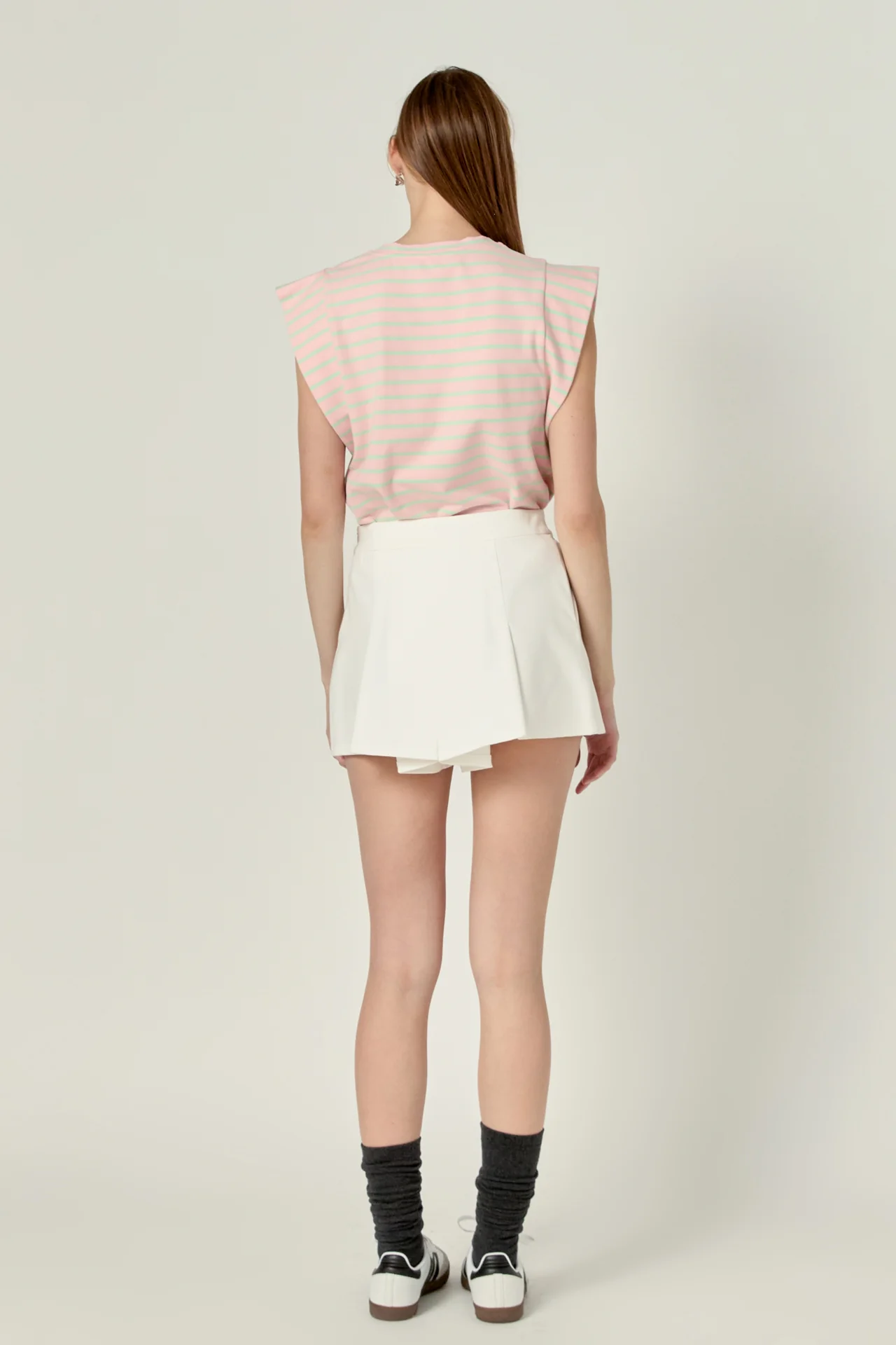 Stripe Sleeveless T-shirt - Image 24