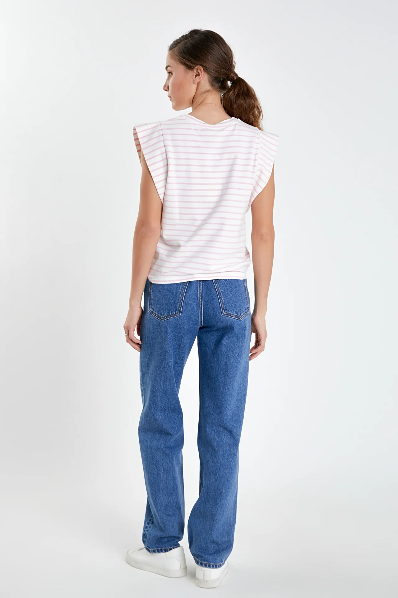 Stripe Sleeveless T-shirt - Image 29