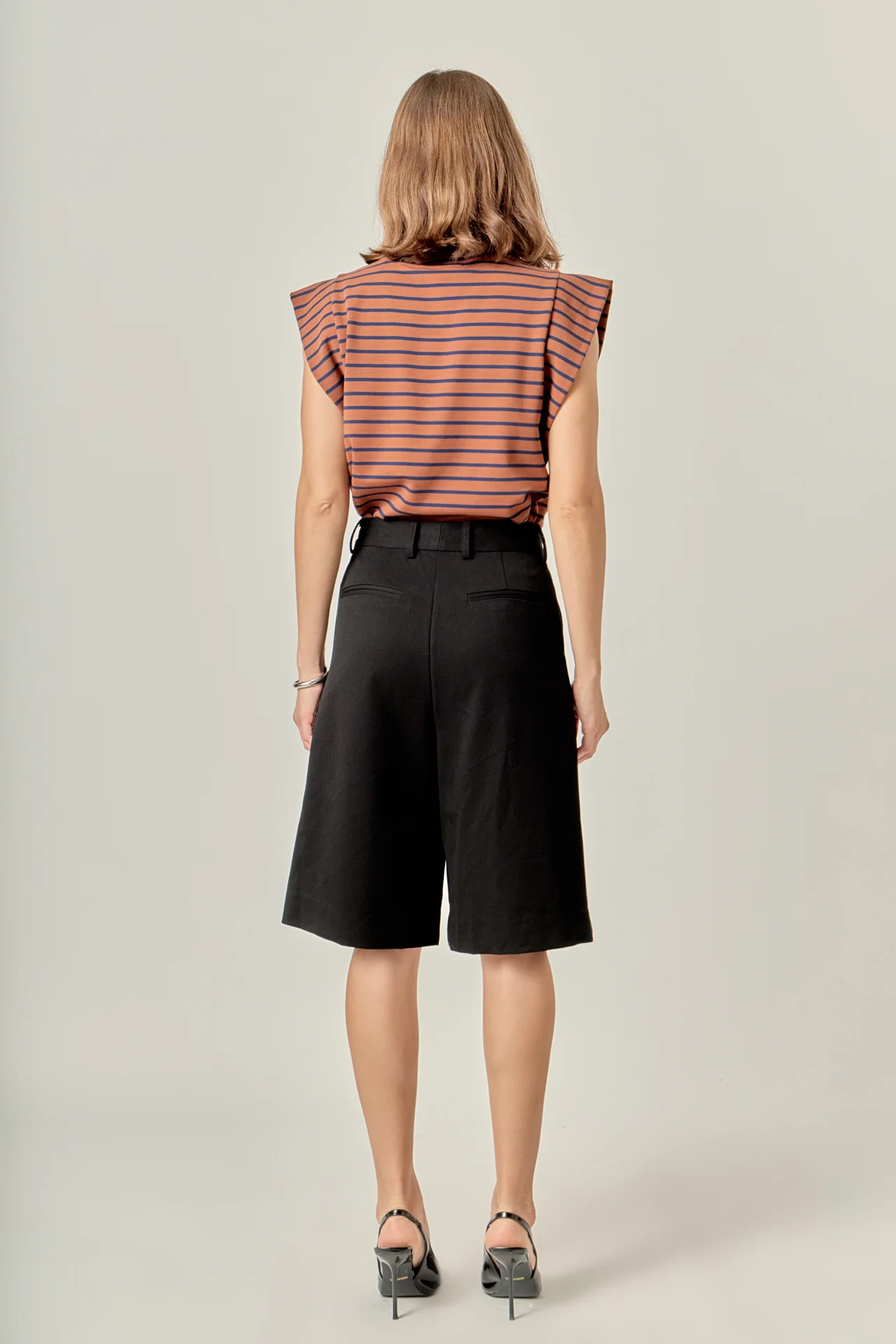 Stripe Sleeveless T-shirt - Image 4