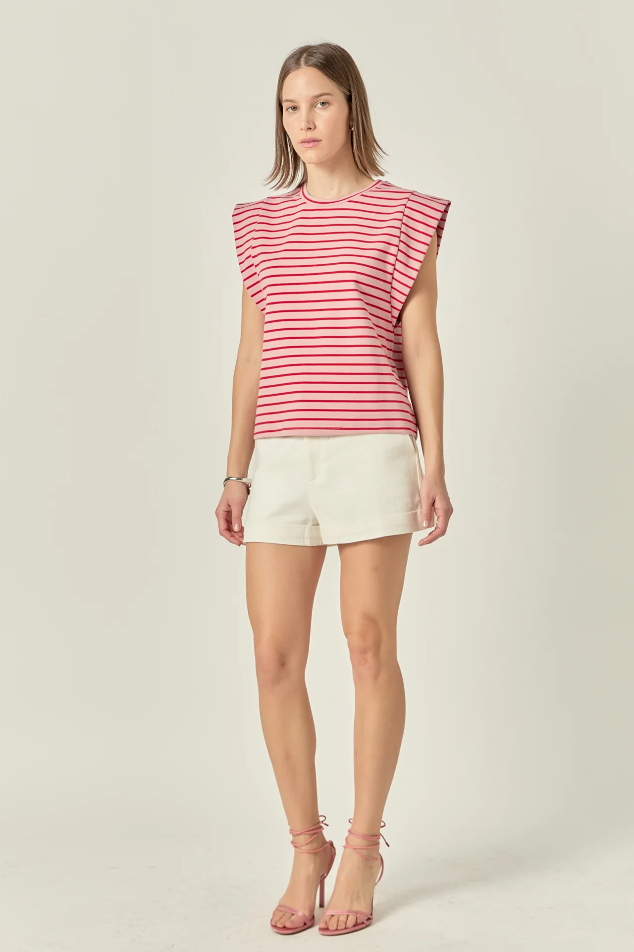 Stripe Sleeveless T-shirt - Image 8