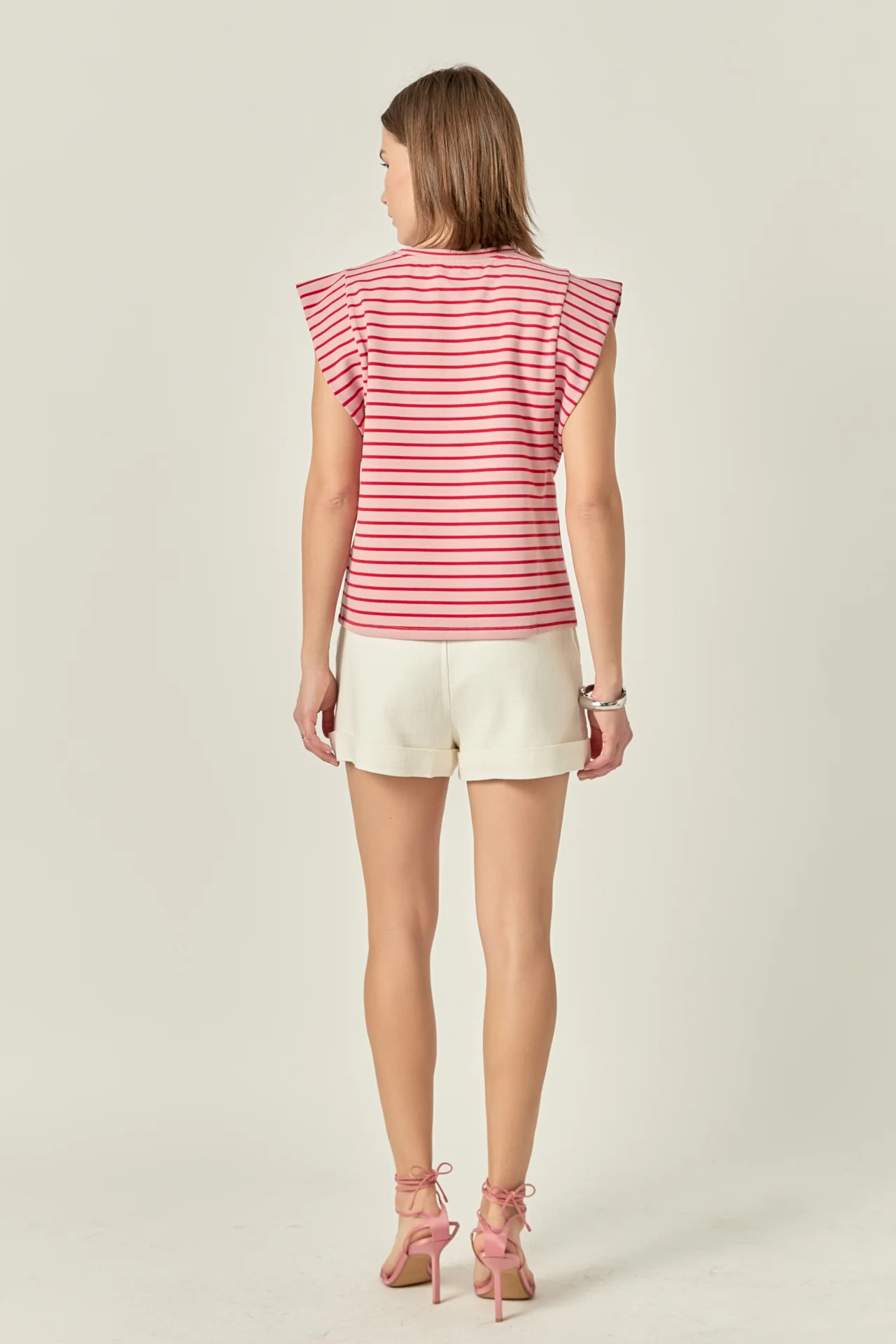 Stripe Sleeveless T-shirt - Image 9