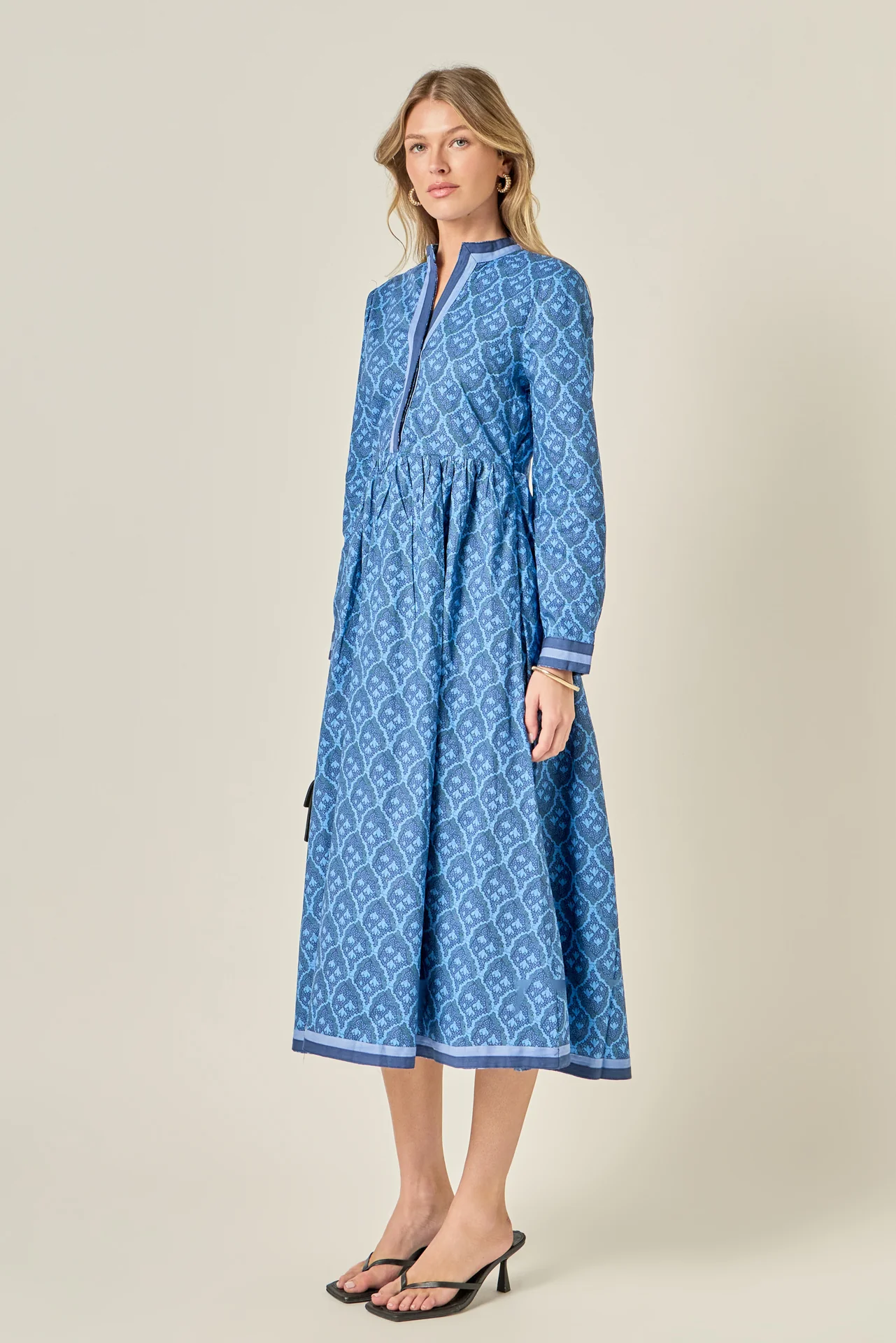 Stripe Trim Maxi Dress - Image 3