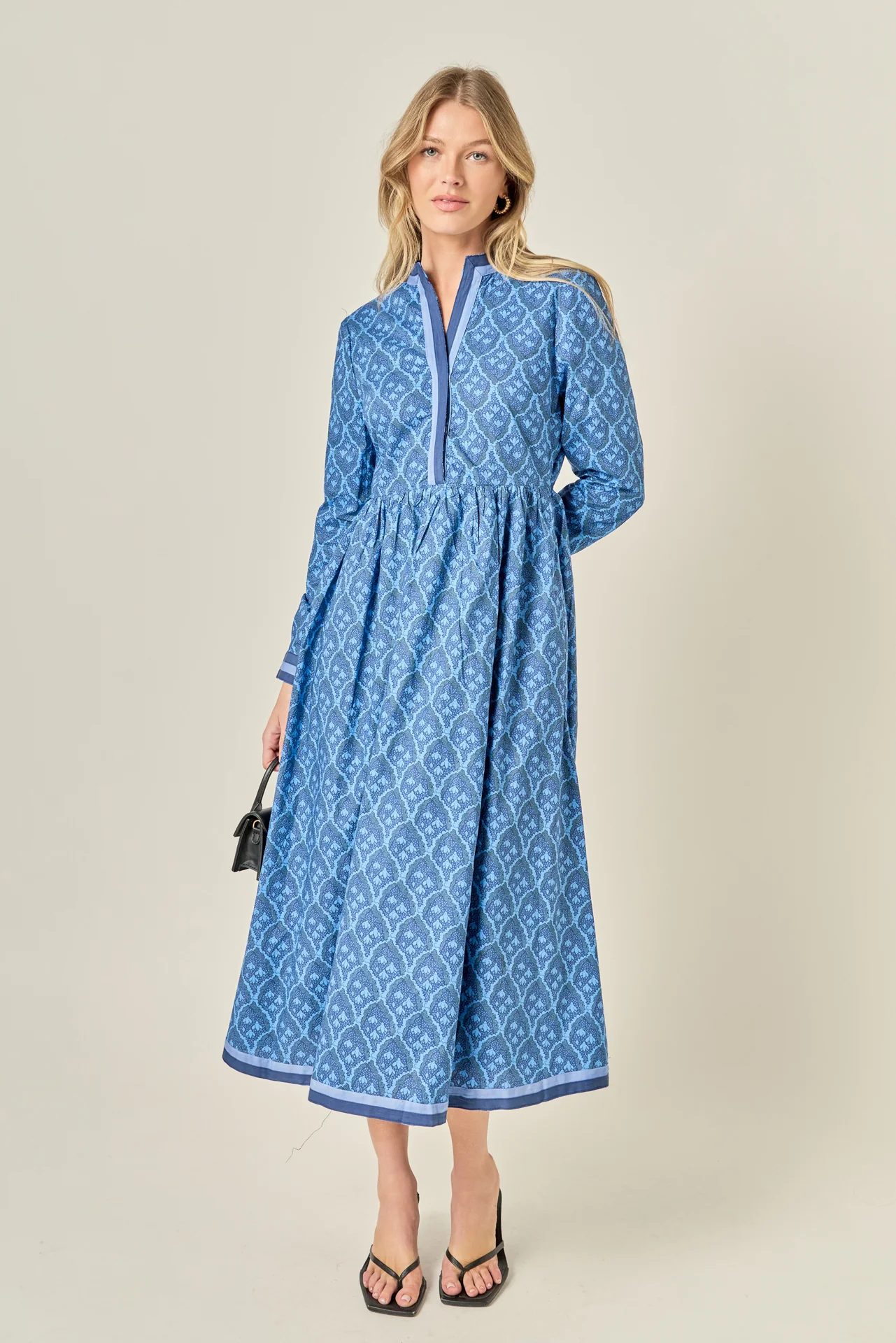 Stripe Trim Maxi Dress - Image 5