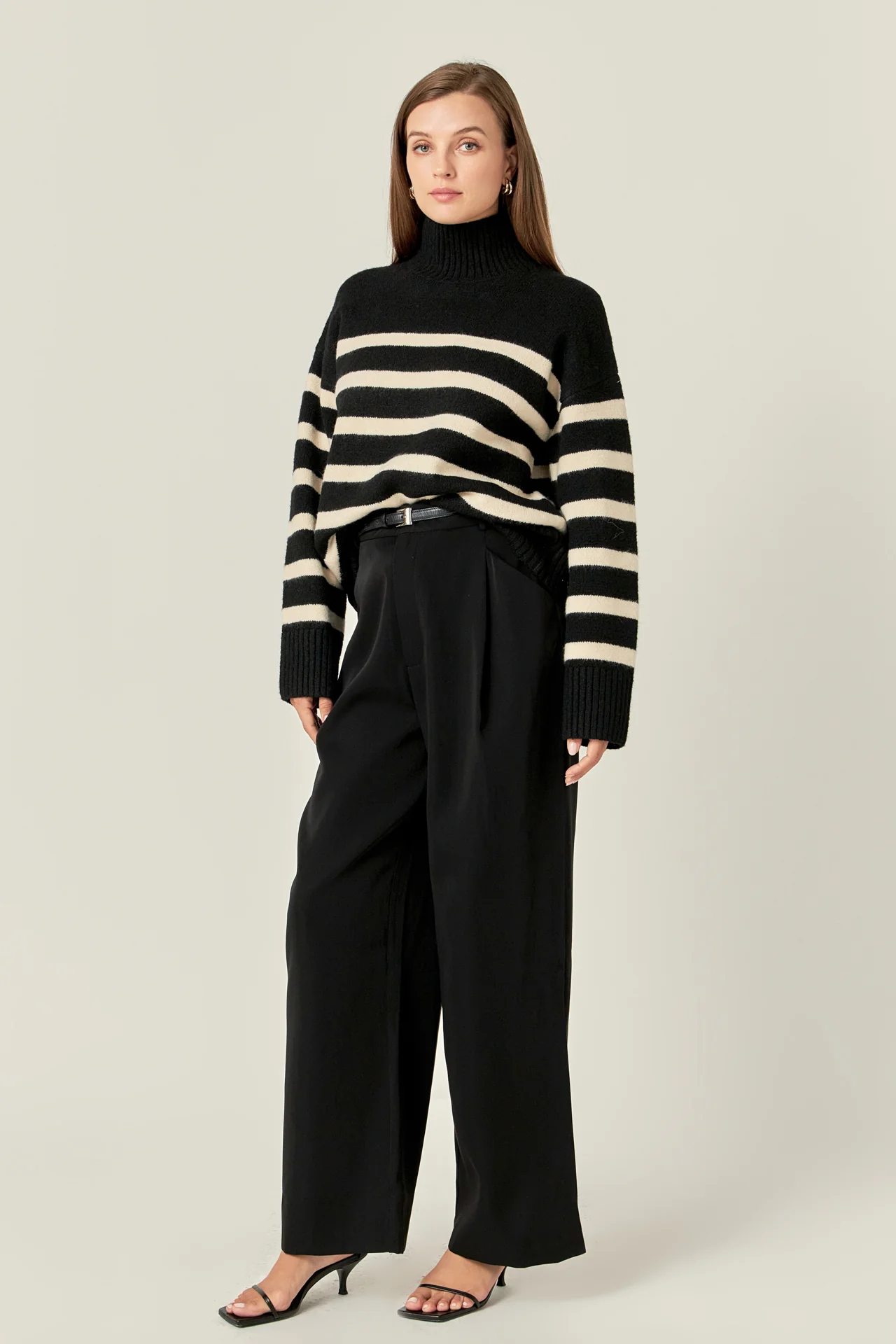 Stripe Turtle Neck Knit - Image 3