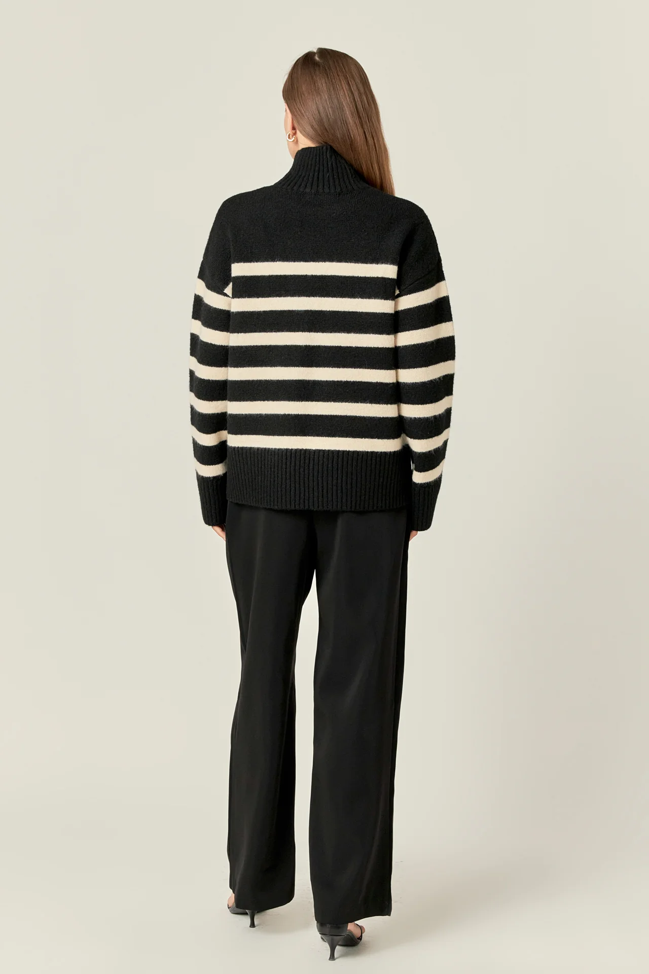 Stripe Turtle Neck Knit - Image 4