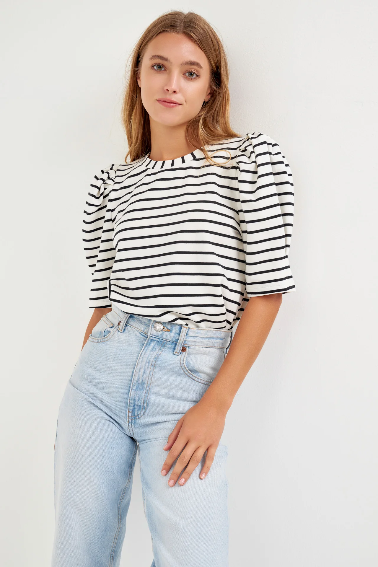 Stripe Women Knit Shirt - Image 10