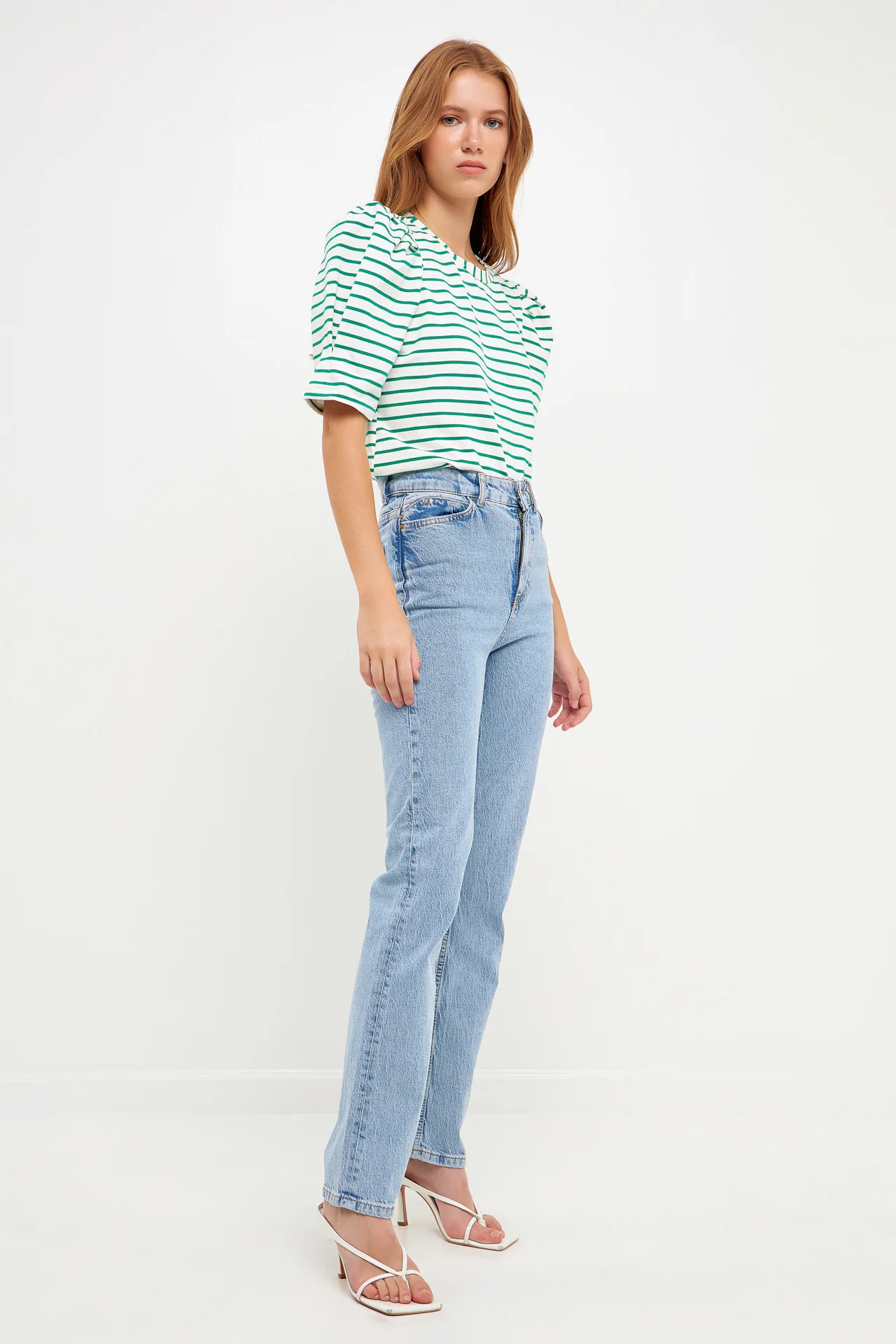 Stripe Women Knit Shirt - Image 13