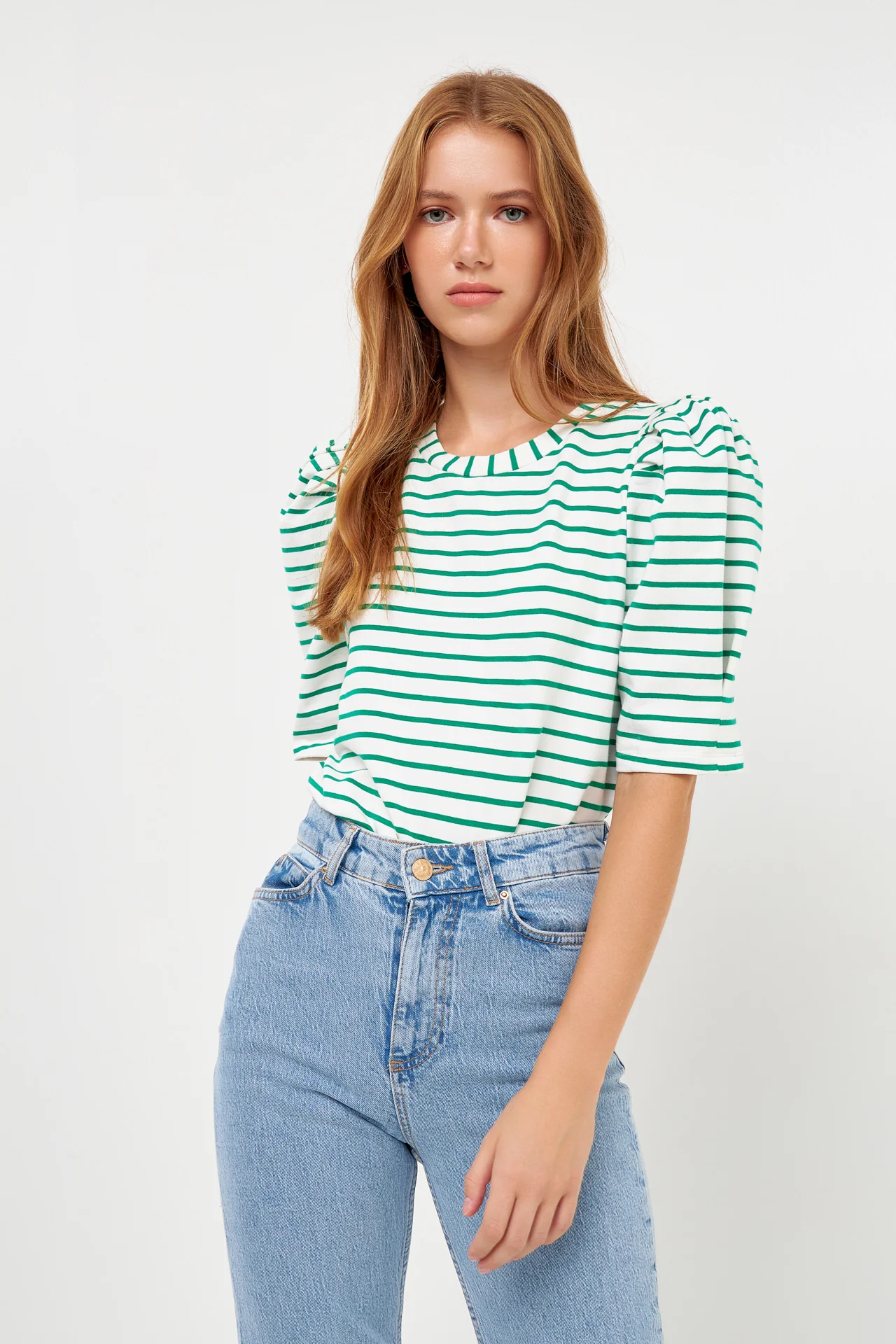 Stripe Women Knit Shirt - Image 15