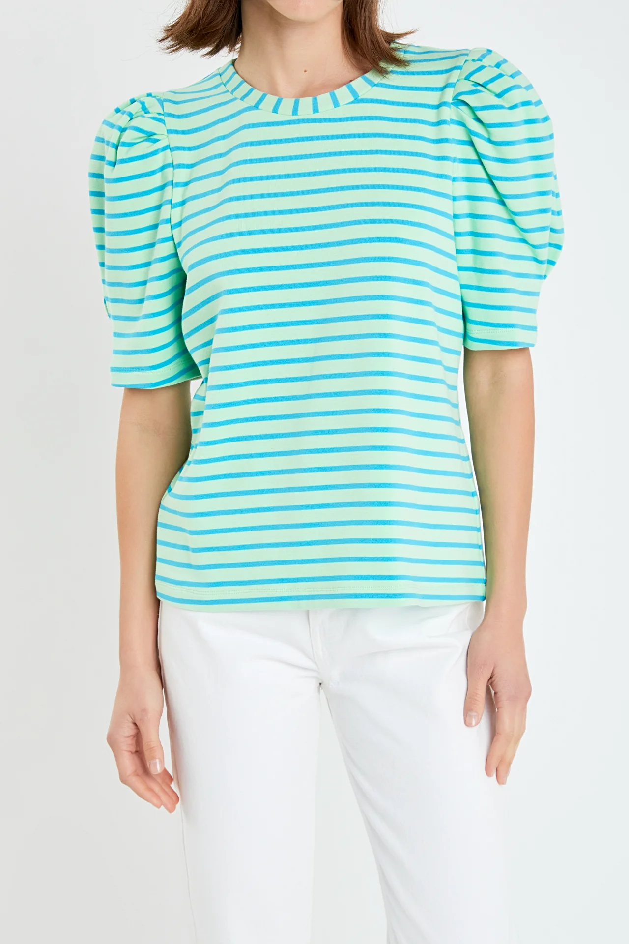 Stripe Women Knit Shirt - Image 22