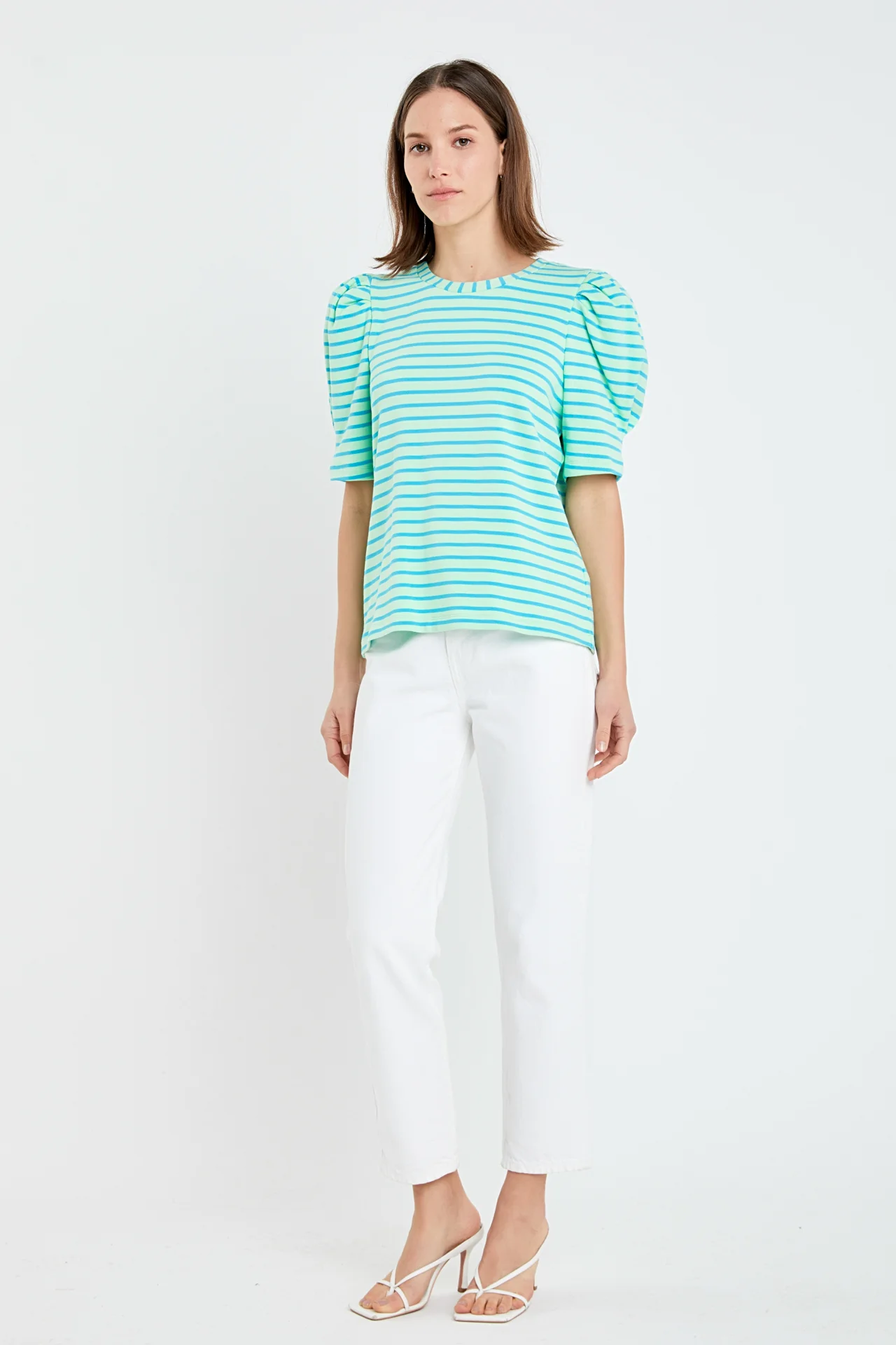 Stripe Women Knit Shirt - Image 23