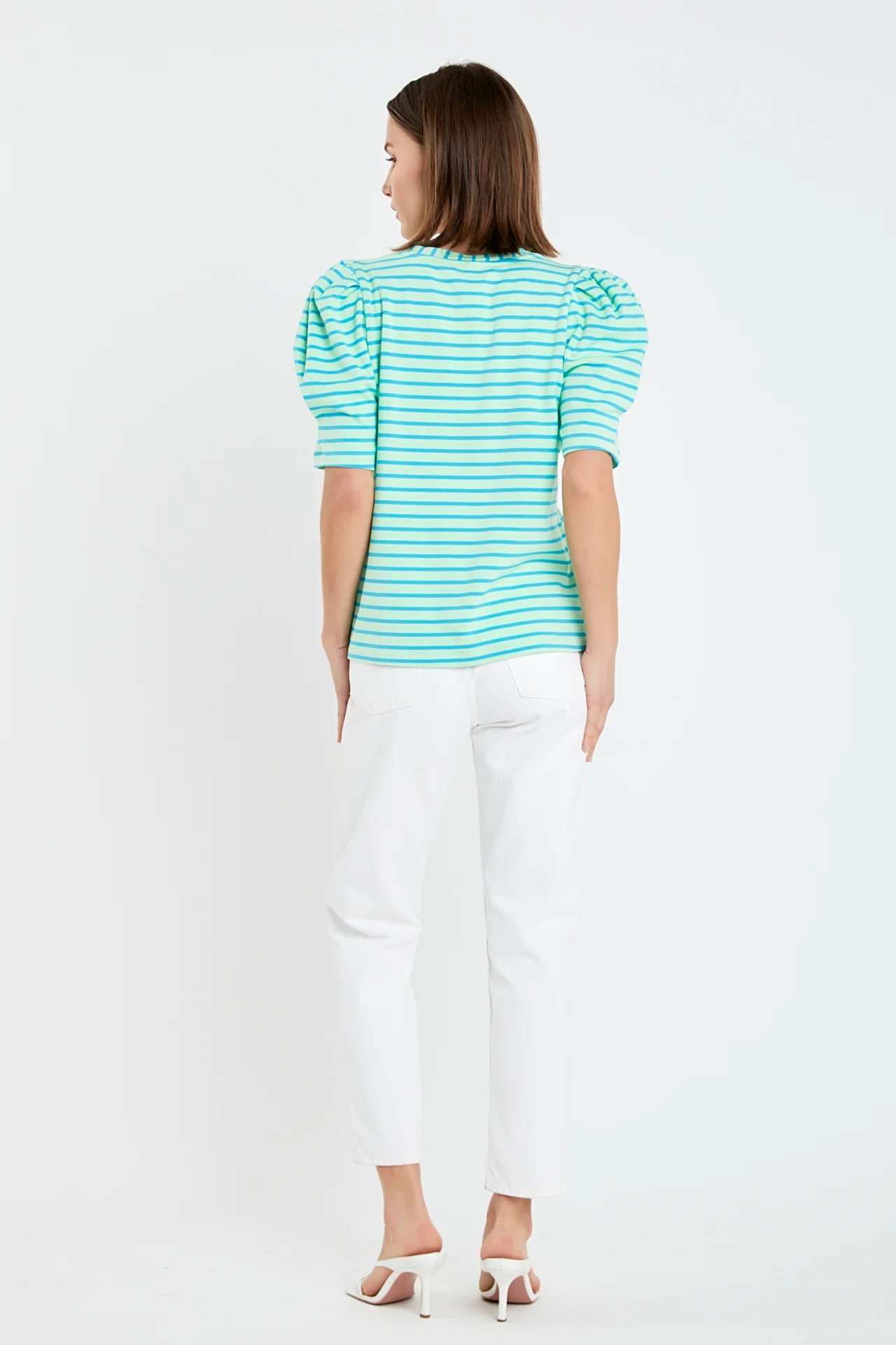 Stripe Women Knit Shirt - Image 24