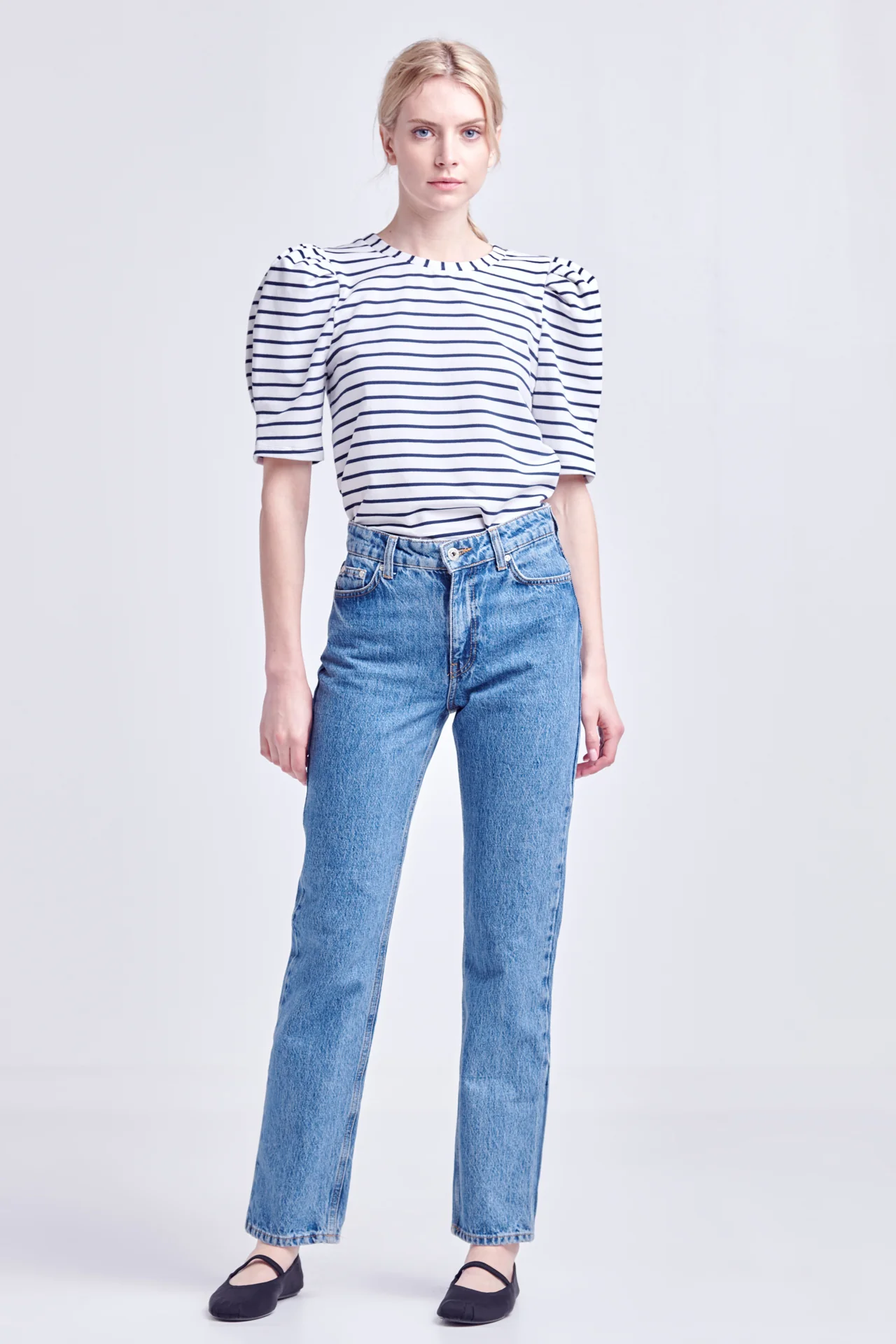 Stripe Women Knit Shirt - Image 26