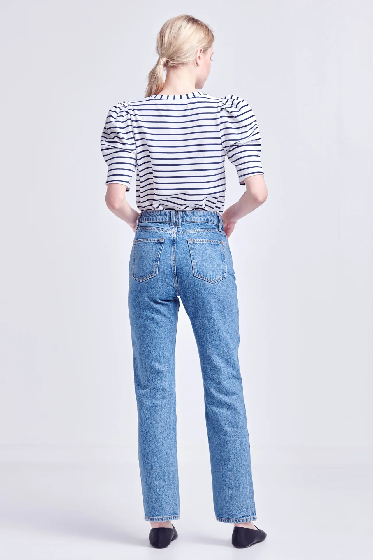 Stripe Women Knit Shirt - Image 29