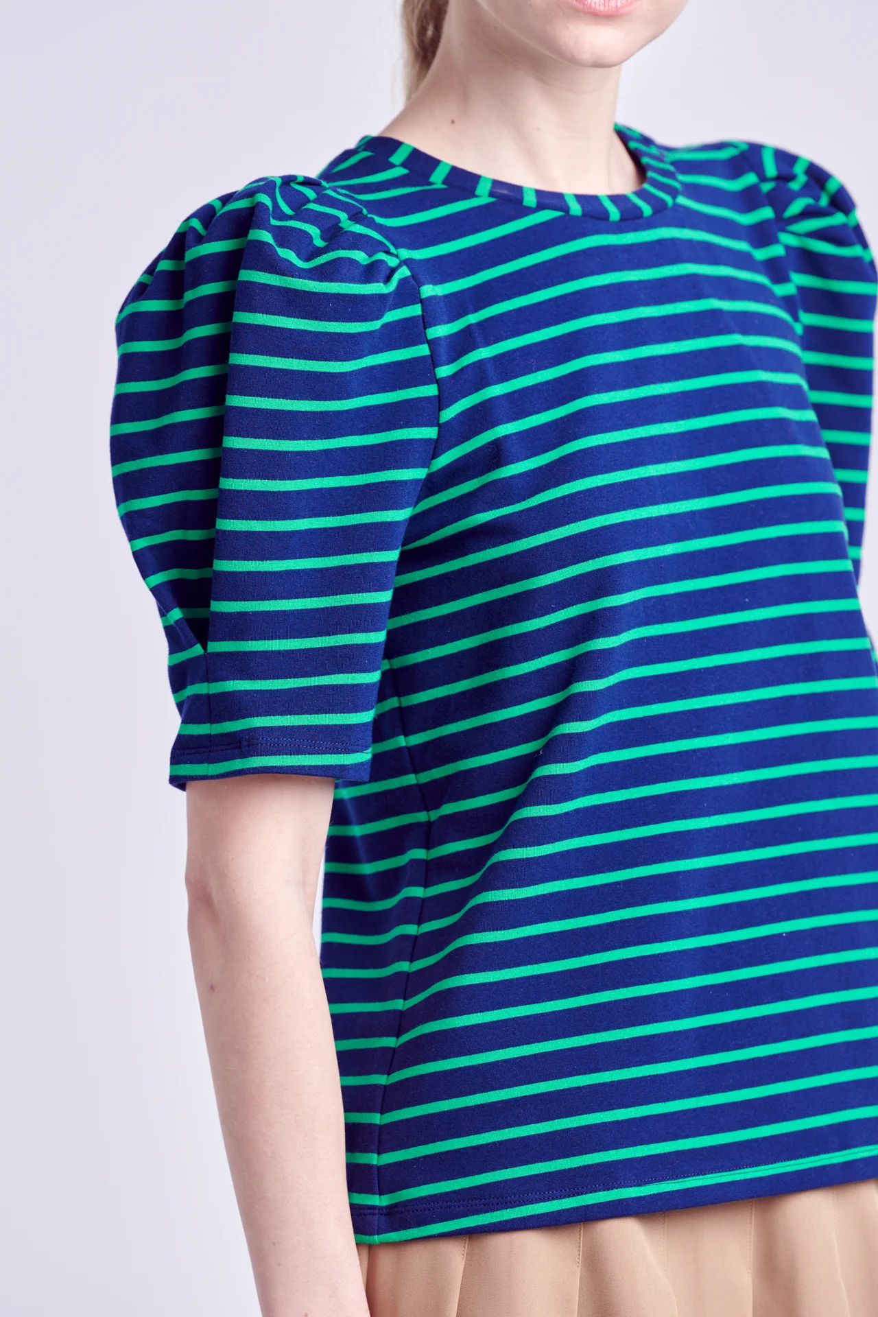 Stripe Women Knit Shirt - Image 32