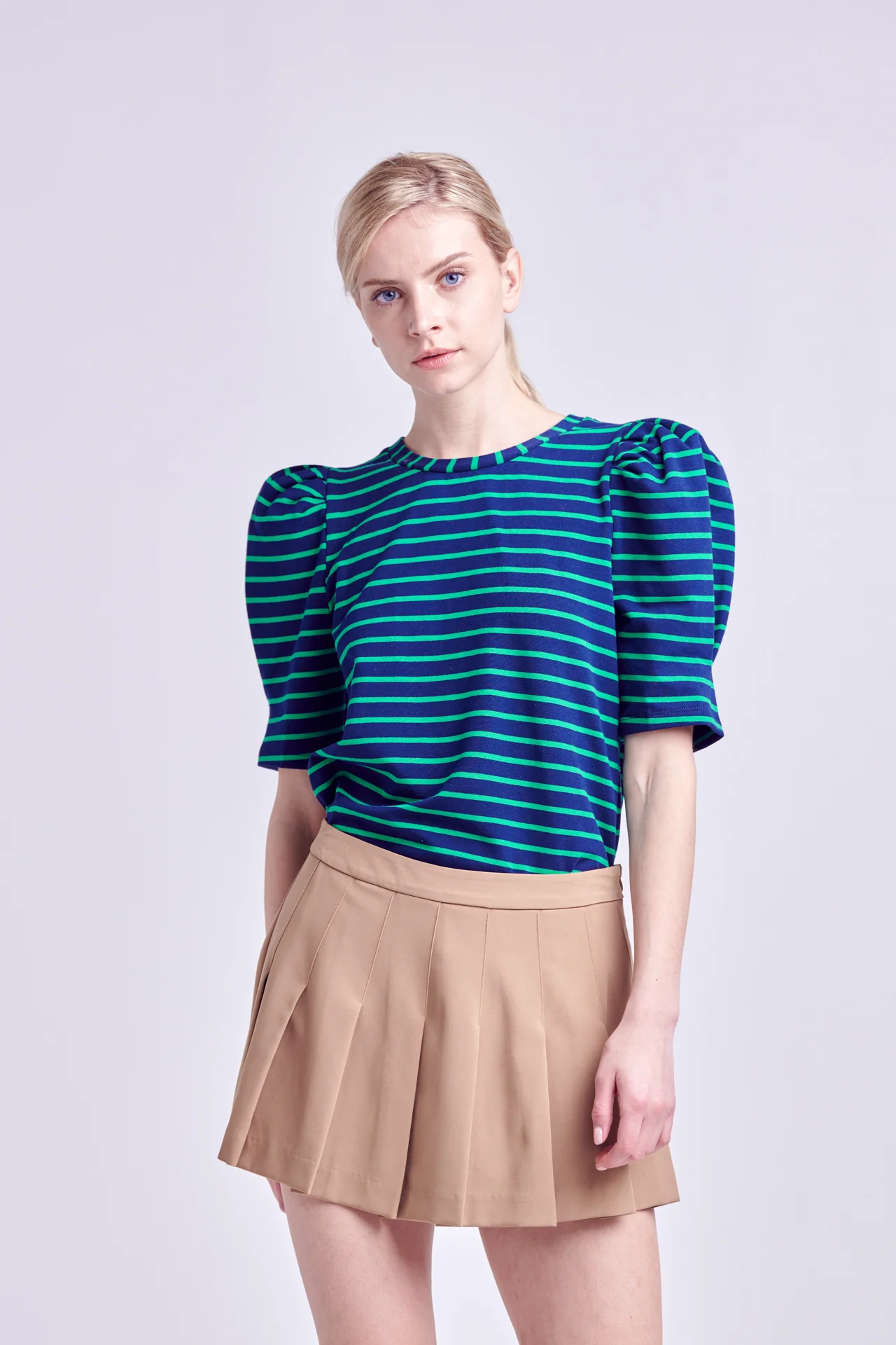 Stripe Women Knit Shirt - Image 35