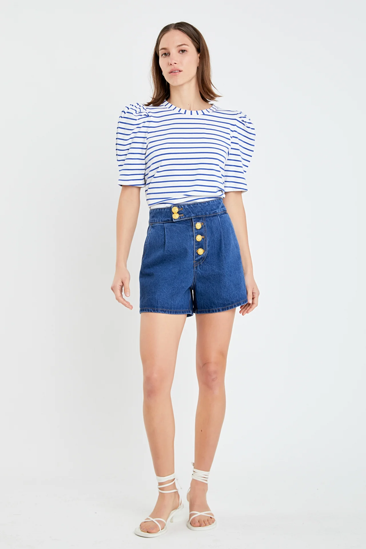 Stripe Women Knit Shirt - Image 36